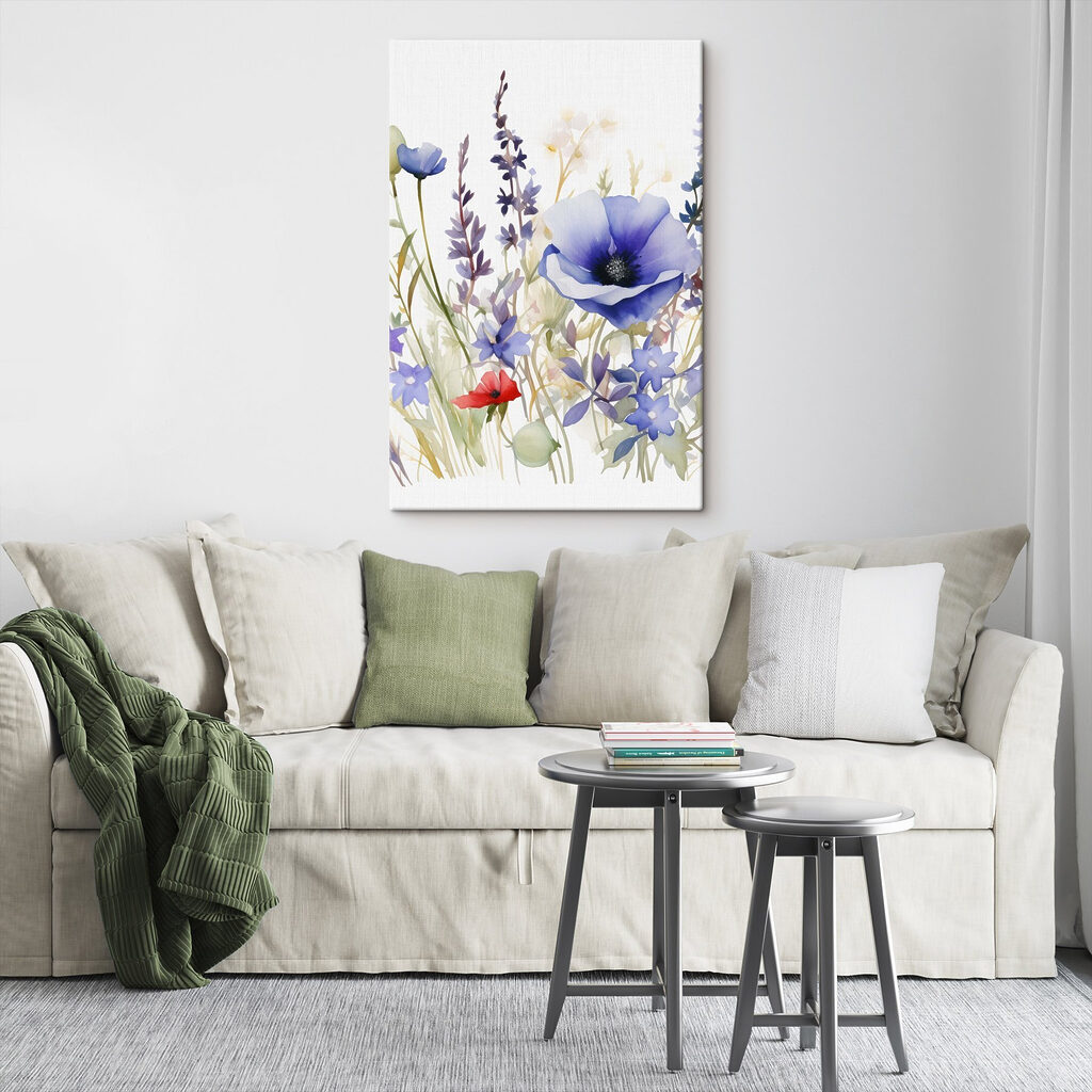 Flores silvestres azuis — interior 1
