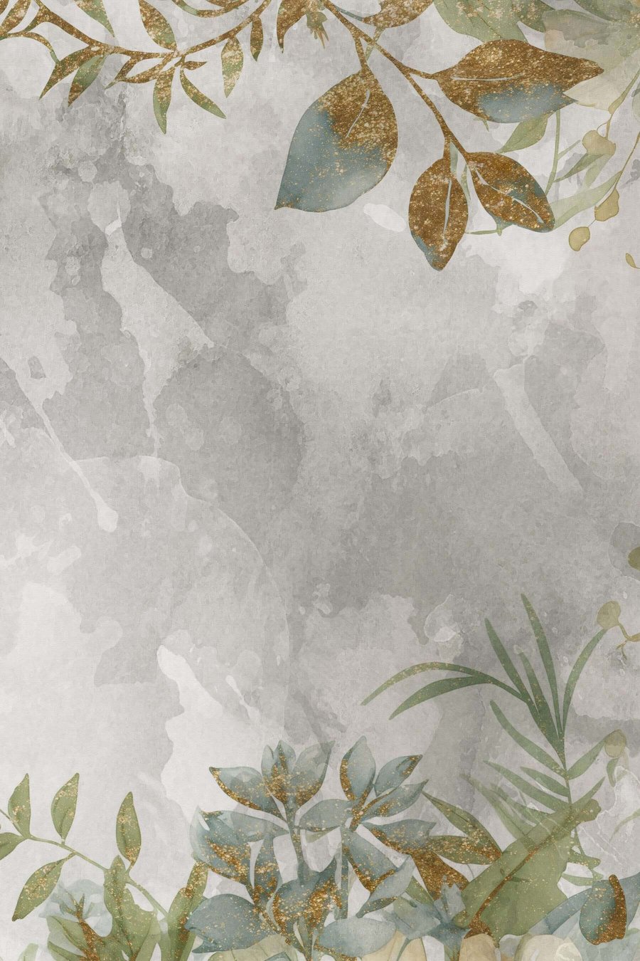 Plantas sobre fundo claro — design completo