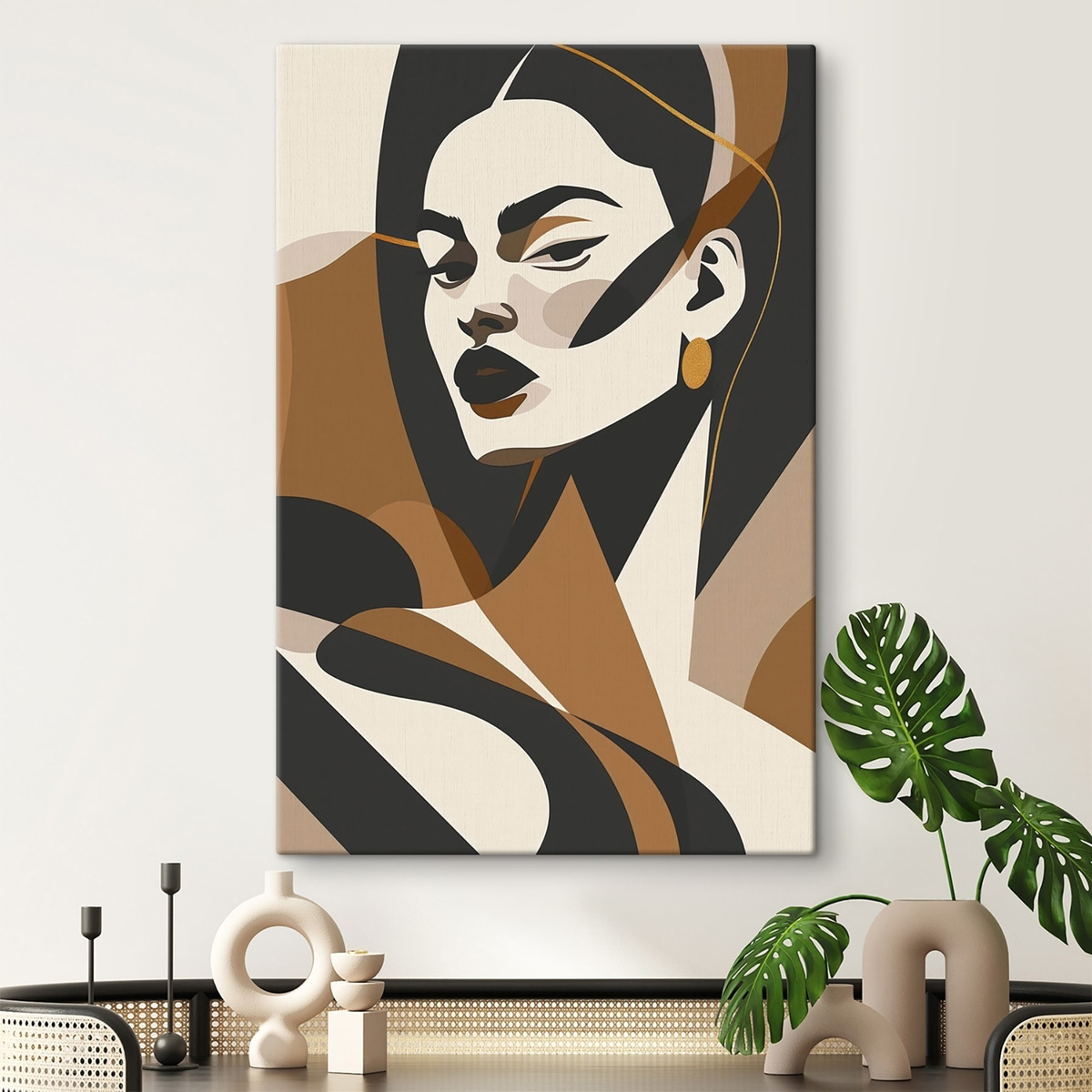 Retrato abstrato de mulher — interior 3