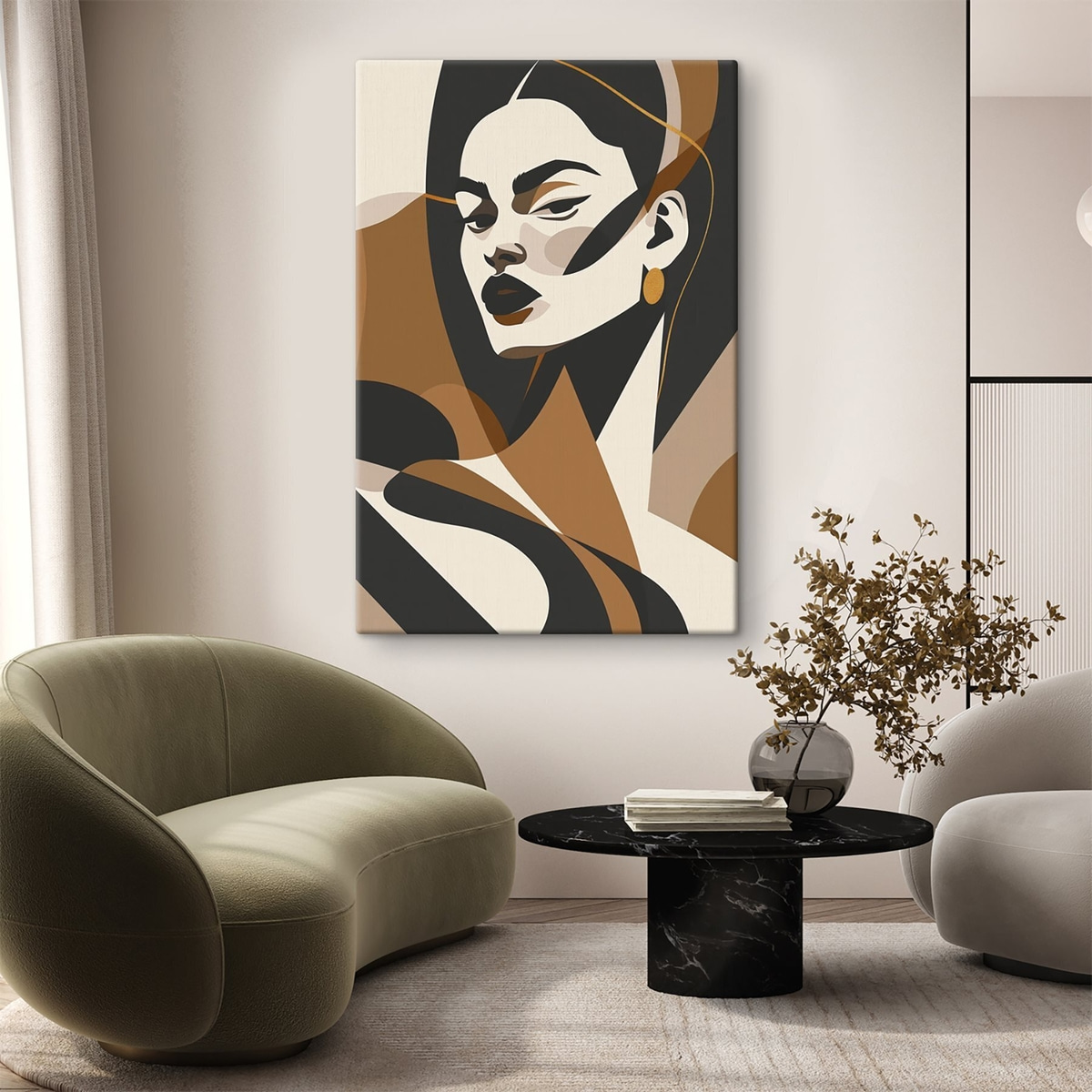 Retrato abstrato de mulher — interior 2
