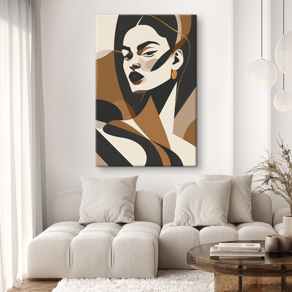Retrato abstrato de mulher — interior 1