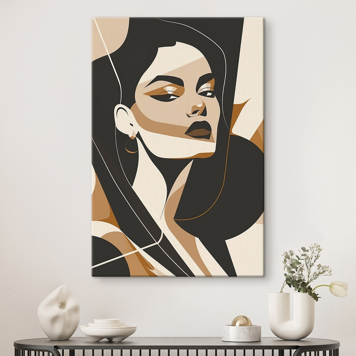 Retrato abstrato de mulher — interior 1