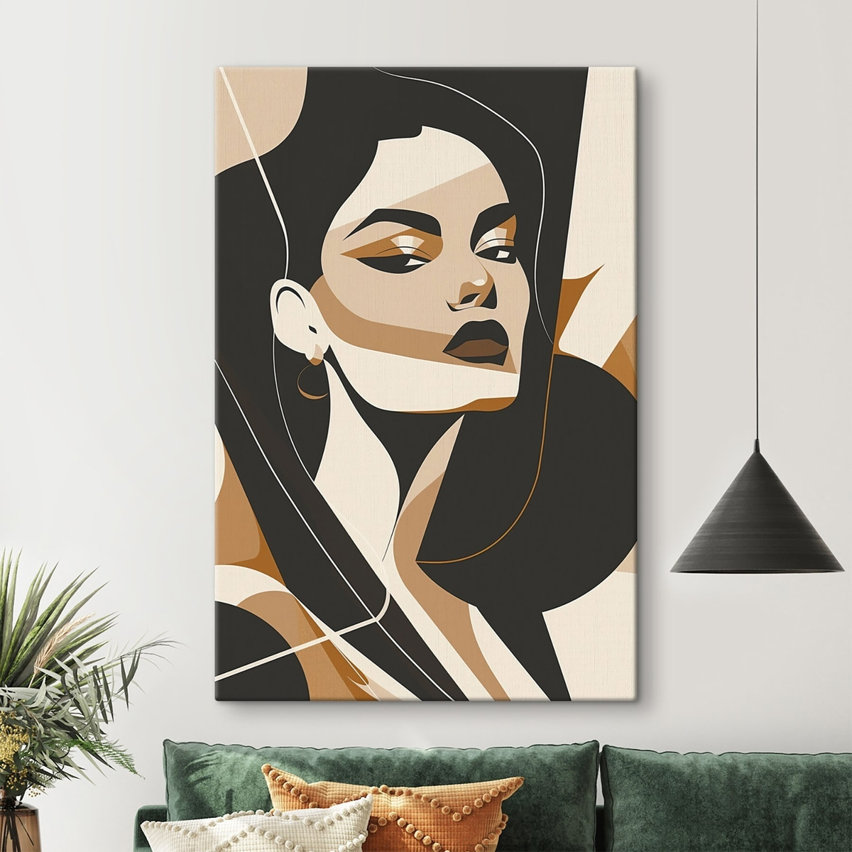 Retrato abstrato de mulher — interior 2