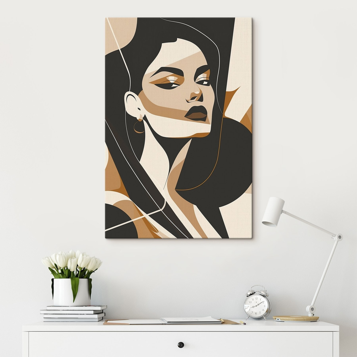Retrato abstrato de mulher — interior 3