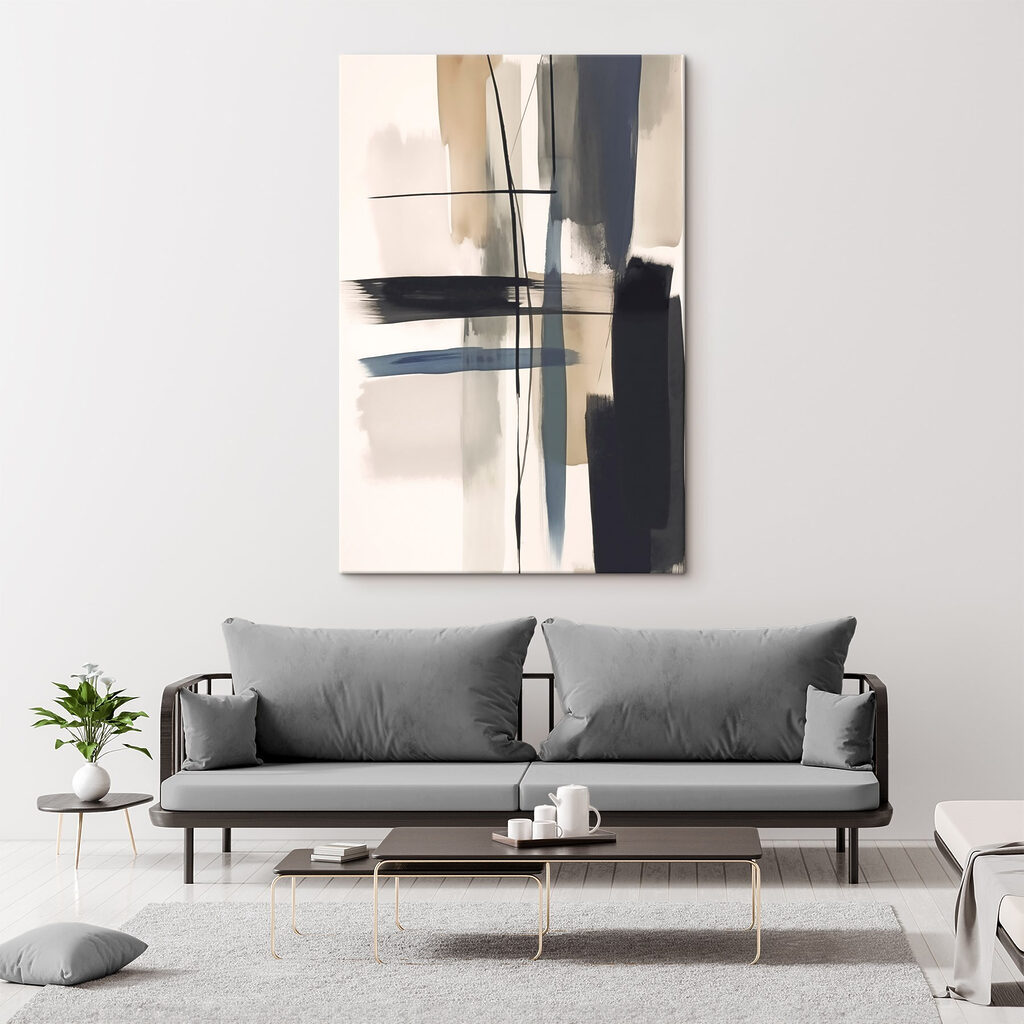 Cruzamento preto com azul — interior 1