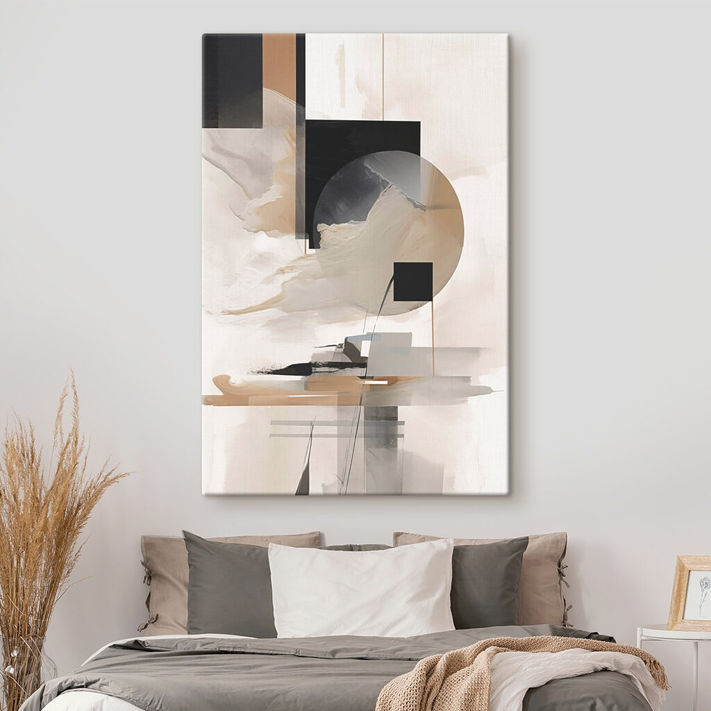 Círculo sobre blocos pretos — interior 2