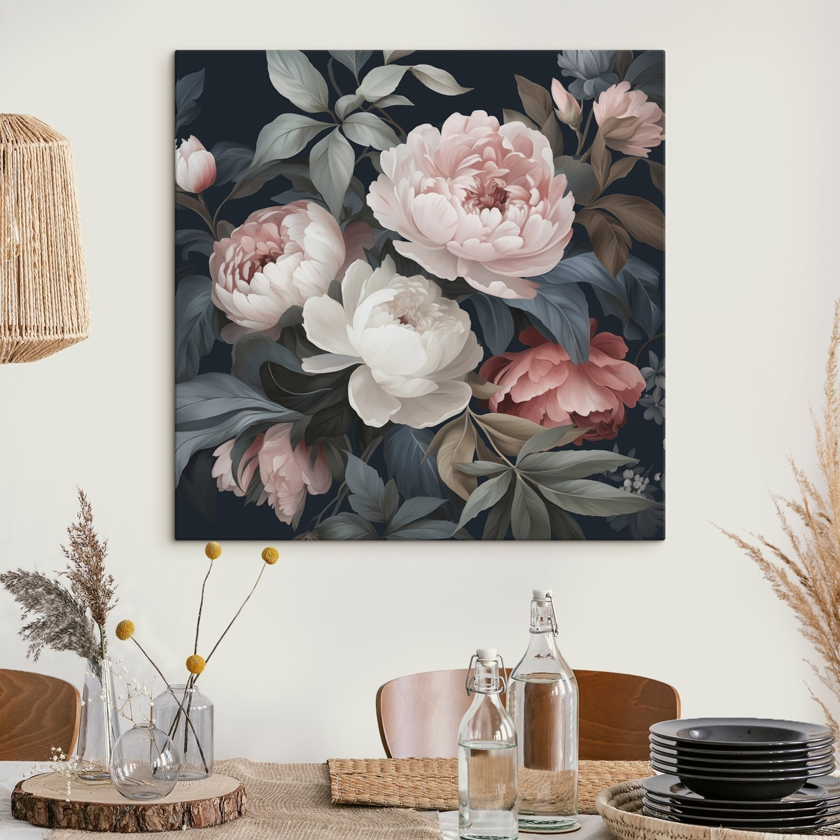 Flores decorativas — interior 1