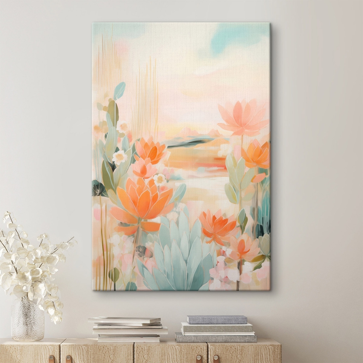 Paisagem rosa e azul — interior 2