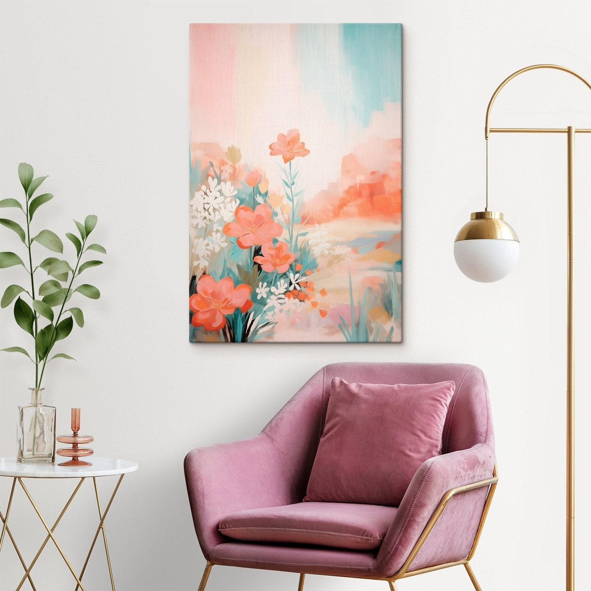 Paisagem floral abstrata — interior 1