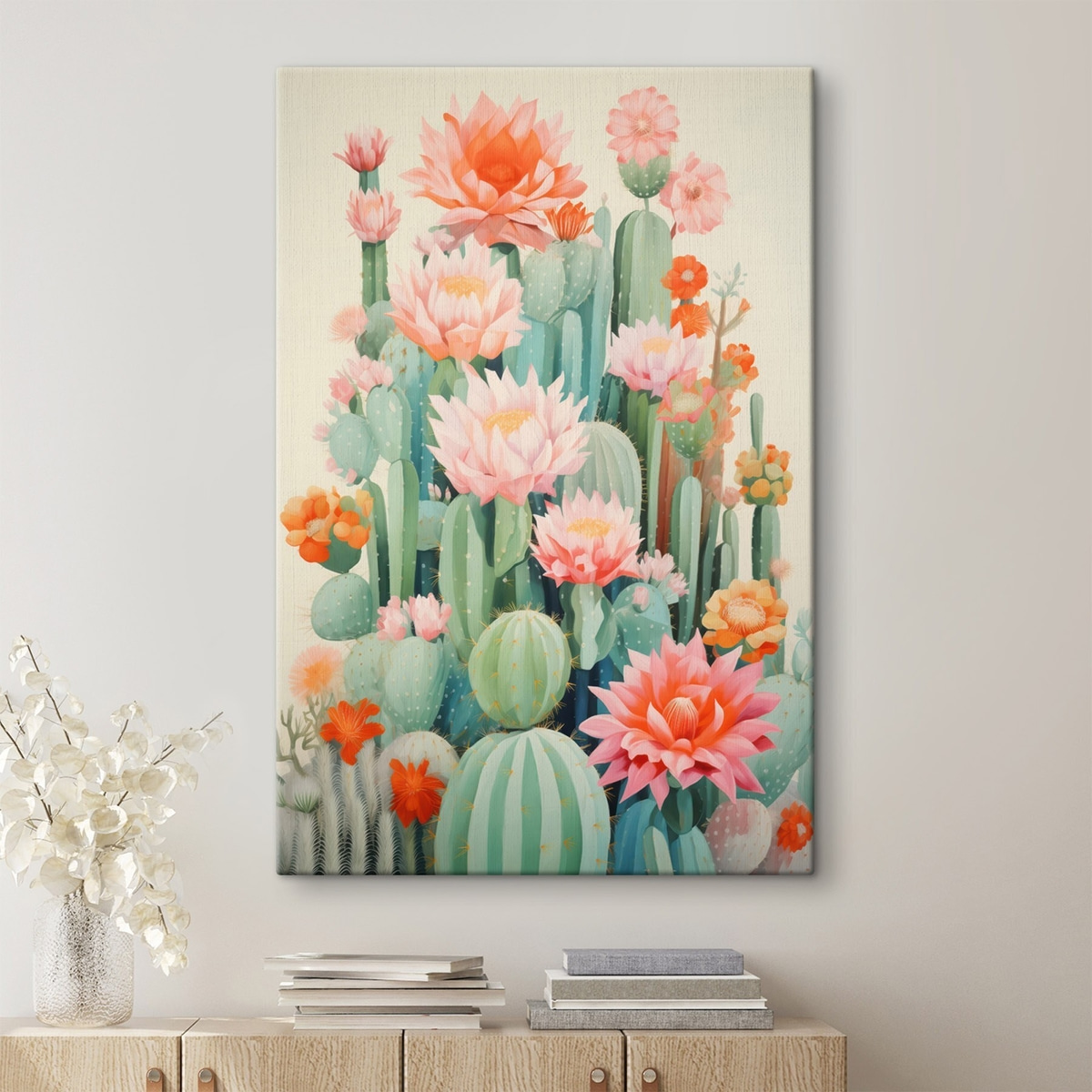 Cactos em flor — interior 1