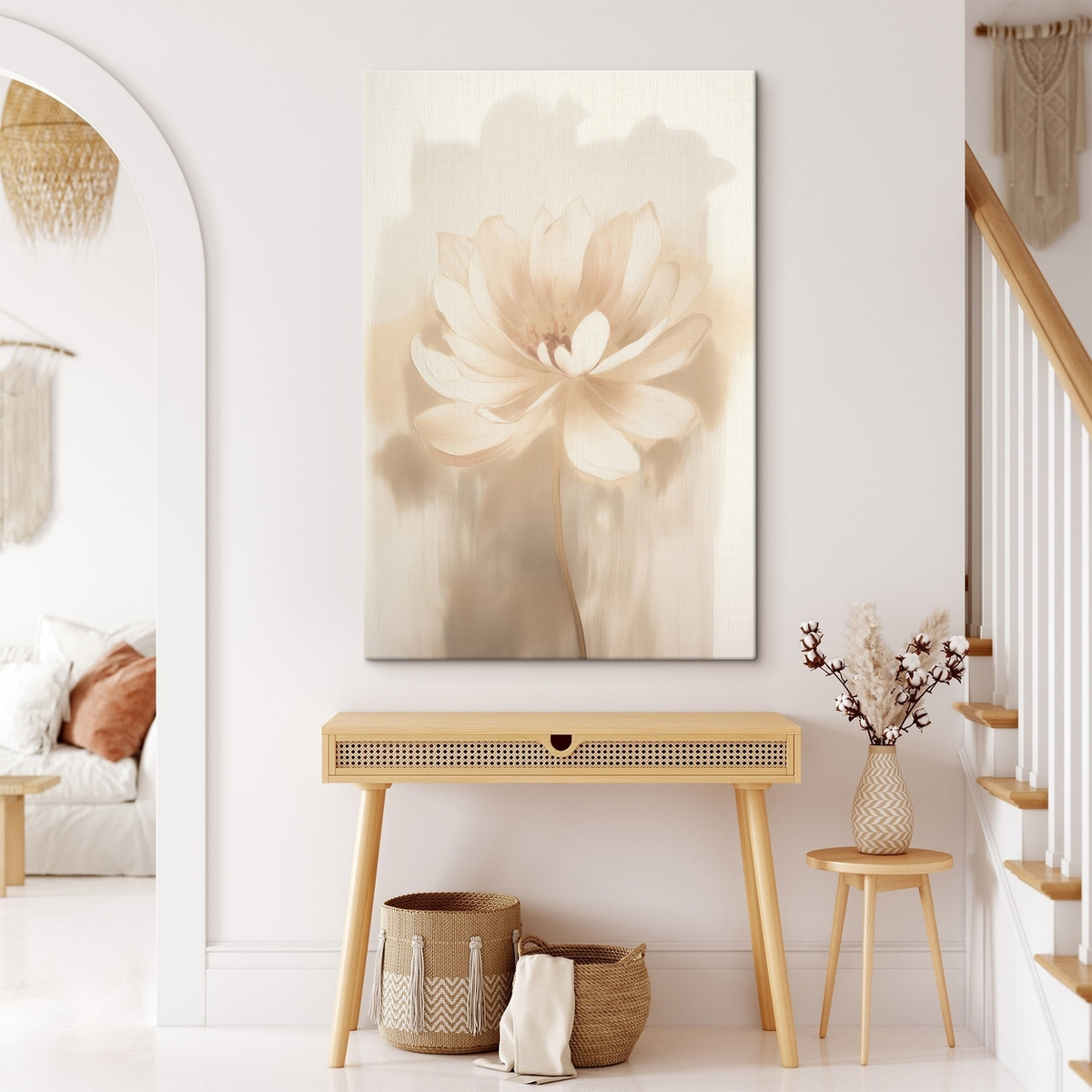 Lótus com sombras suaves — interior 2