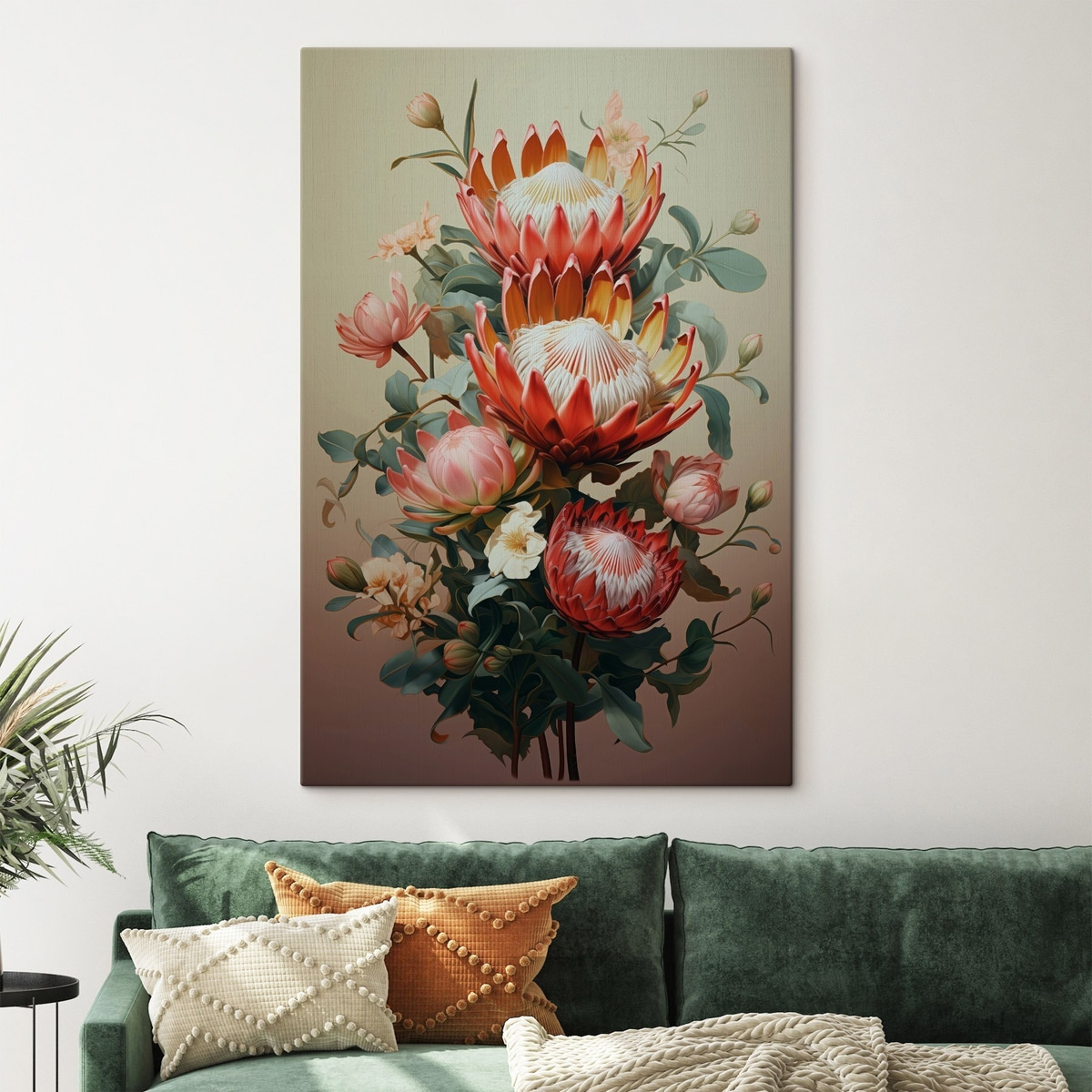 Composição de proteas — interior 1