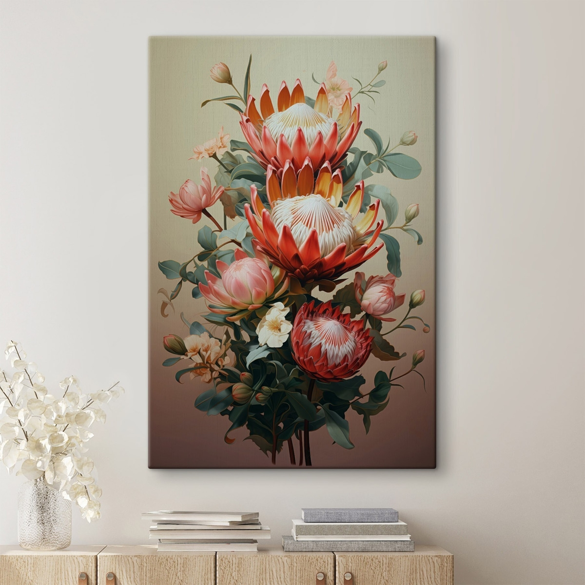 Composição de proteas — interior 2