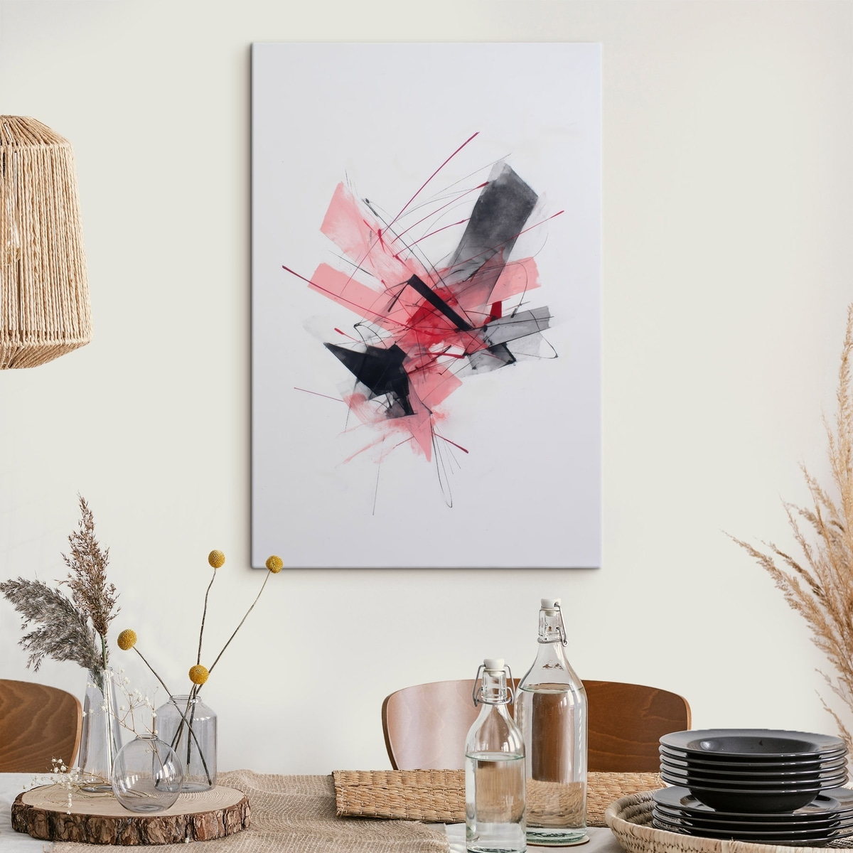 Geometria rosa e preta — interior 3