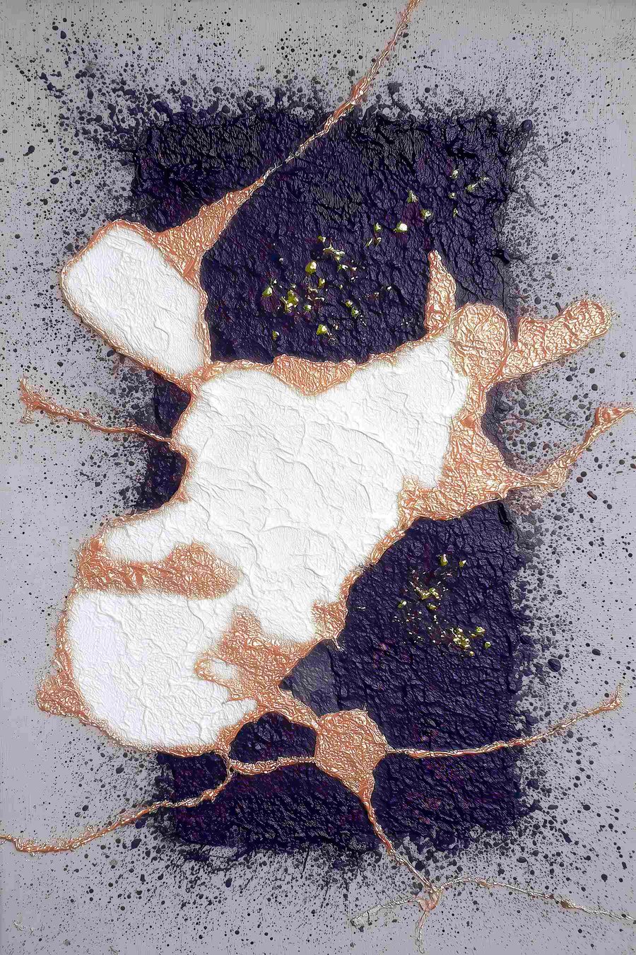 Abstrato roxo e bege — design completo