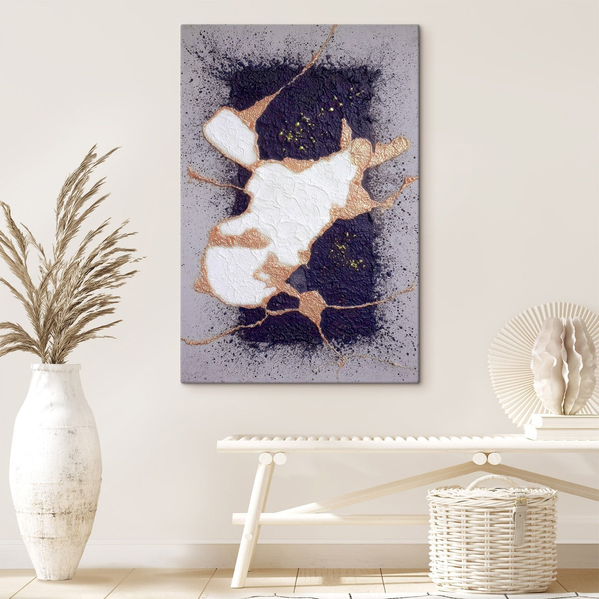 Abstrato roxo e bege — interior 3