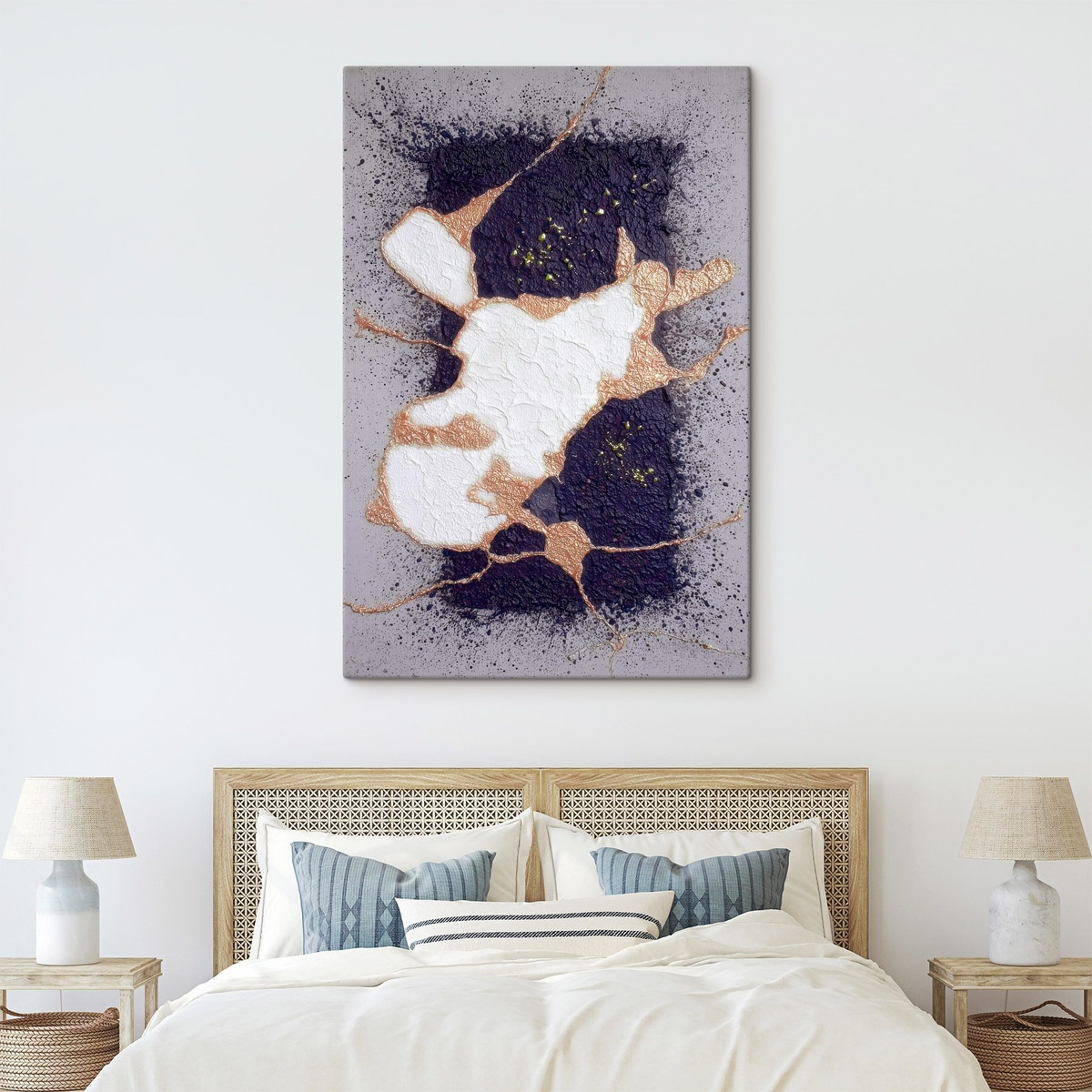 Abstrato roxo e bege — interior 2