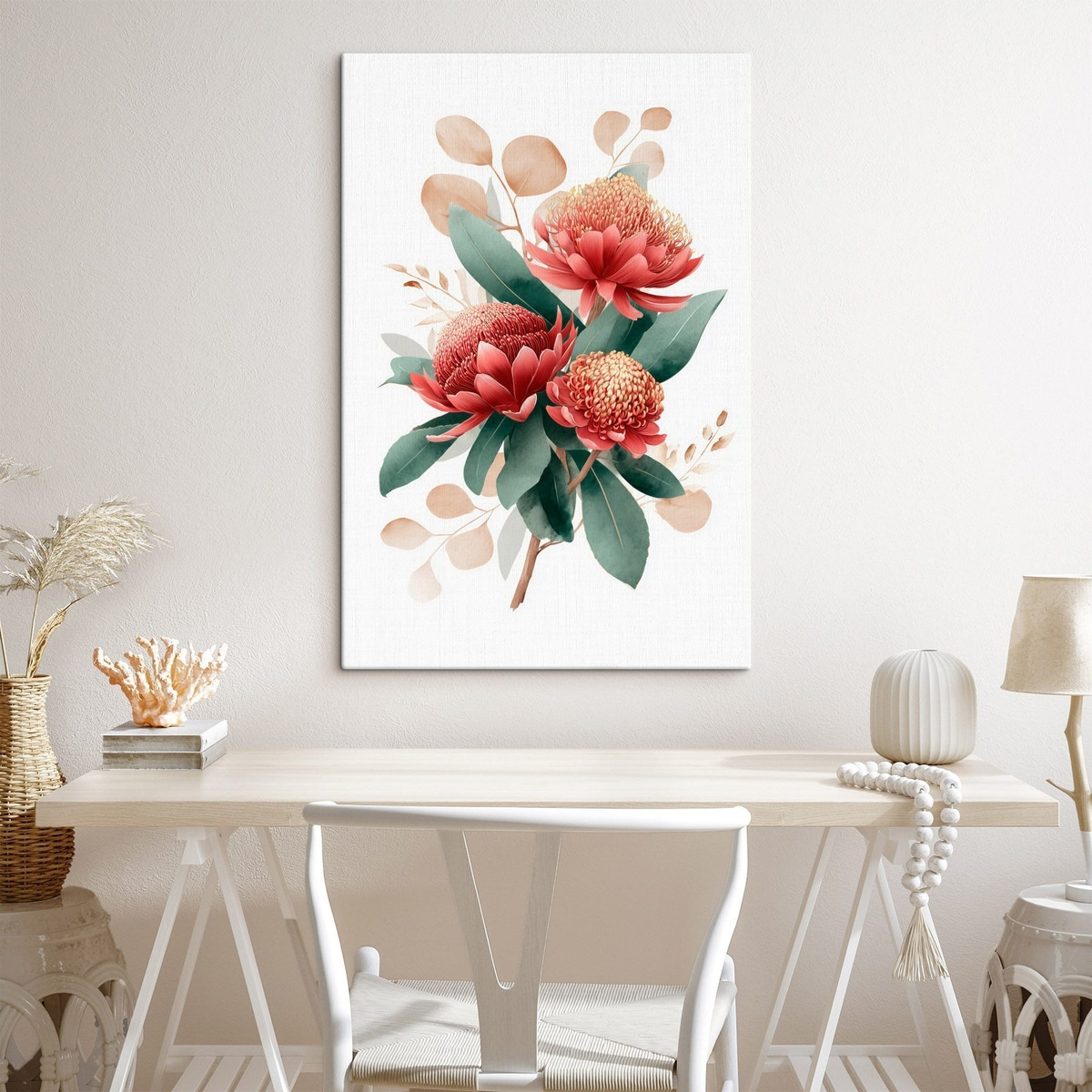 Ramo expressivo de proteas — interior 2