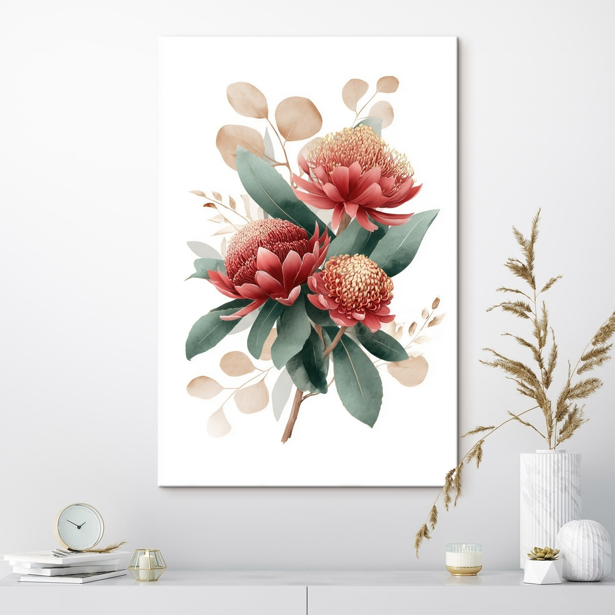 Ramo expressivo de proteas — interior 3
