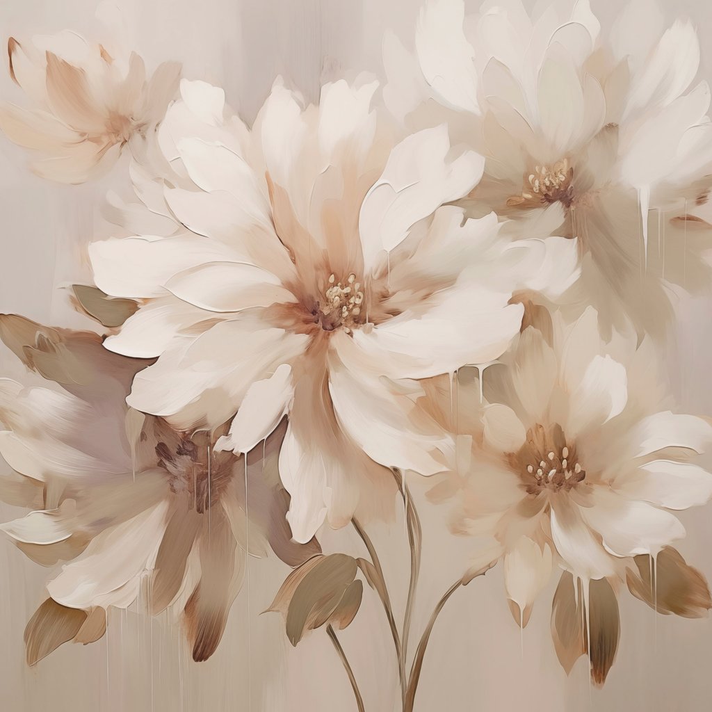 Flores abstratas — design completo
