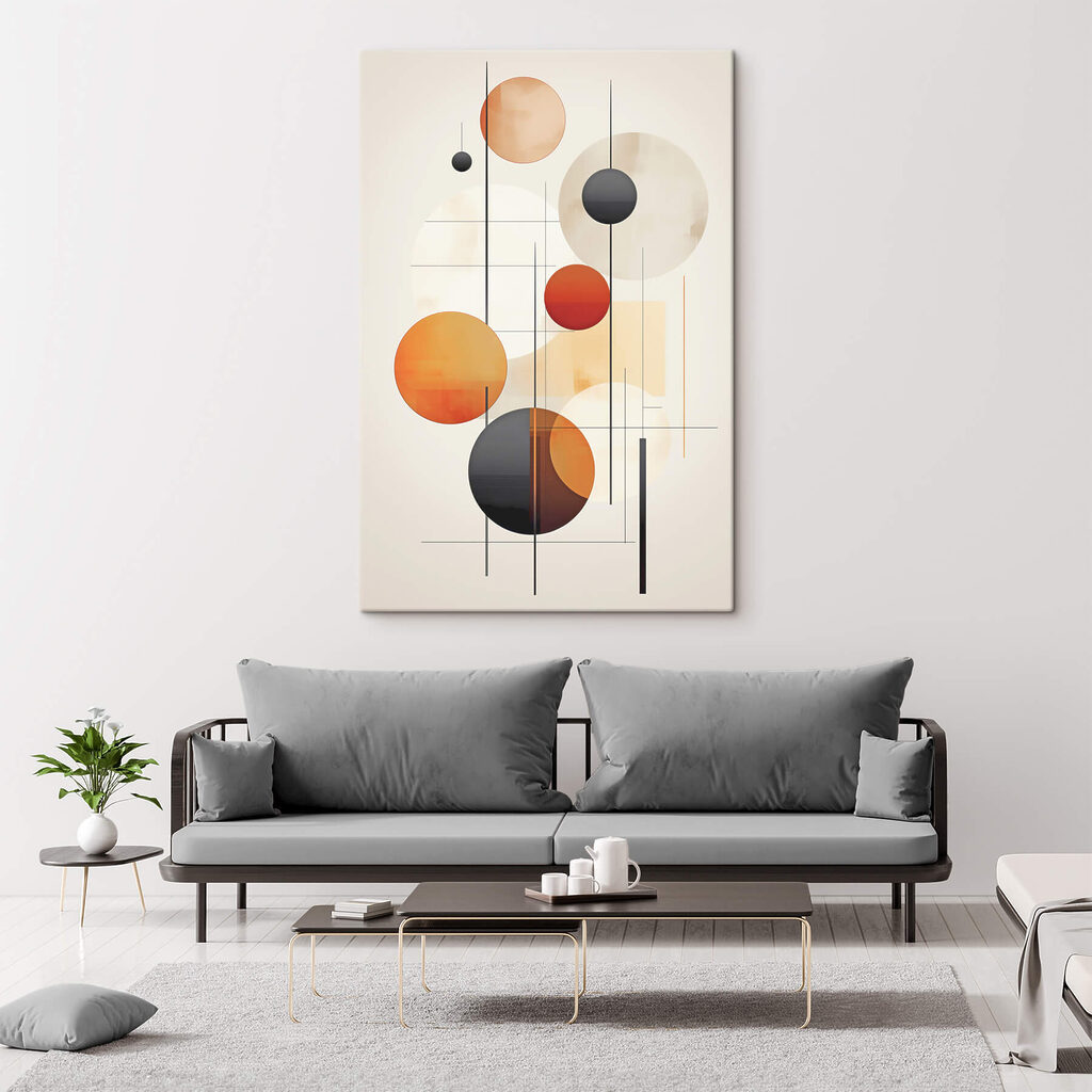 Círculos coloridos e linhas — interior 2