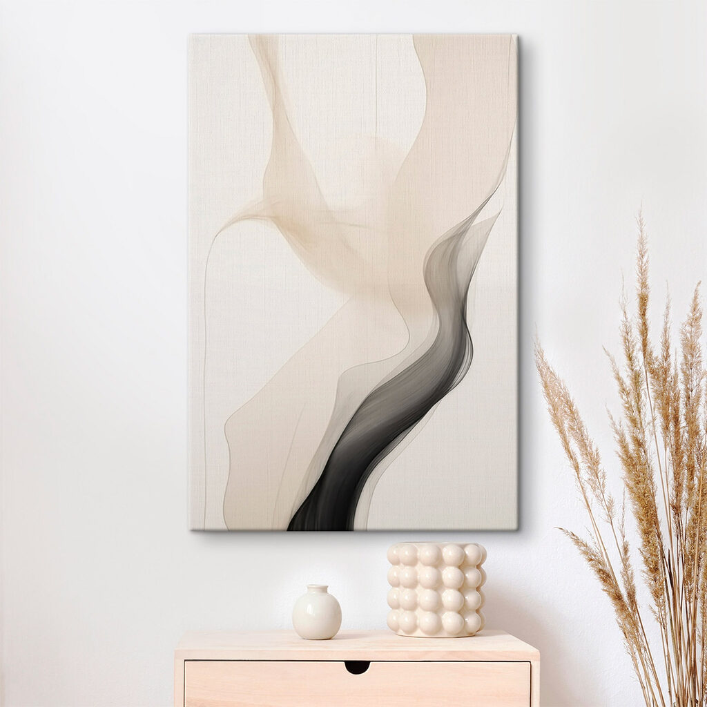 Linha cinzenta em creme — interior 2