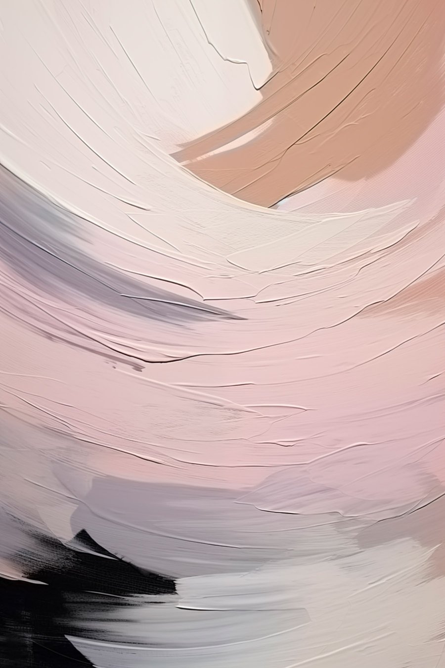 Pinceladas abstratas — design completo