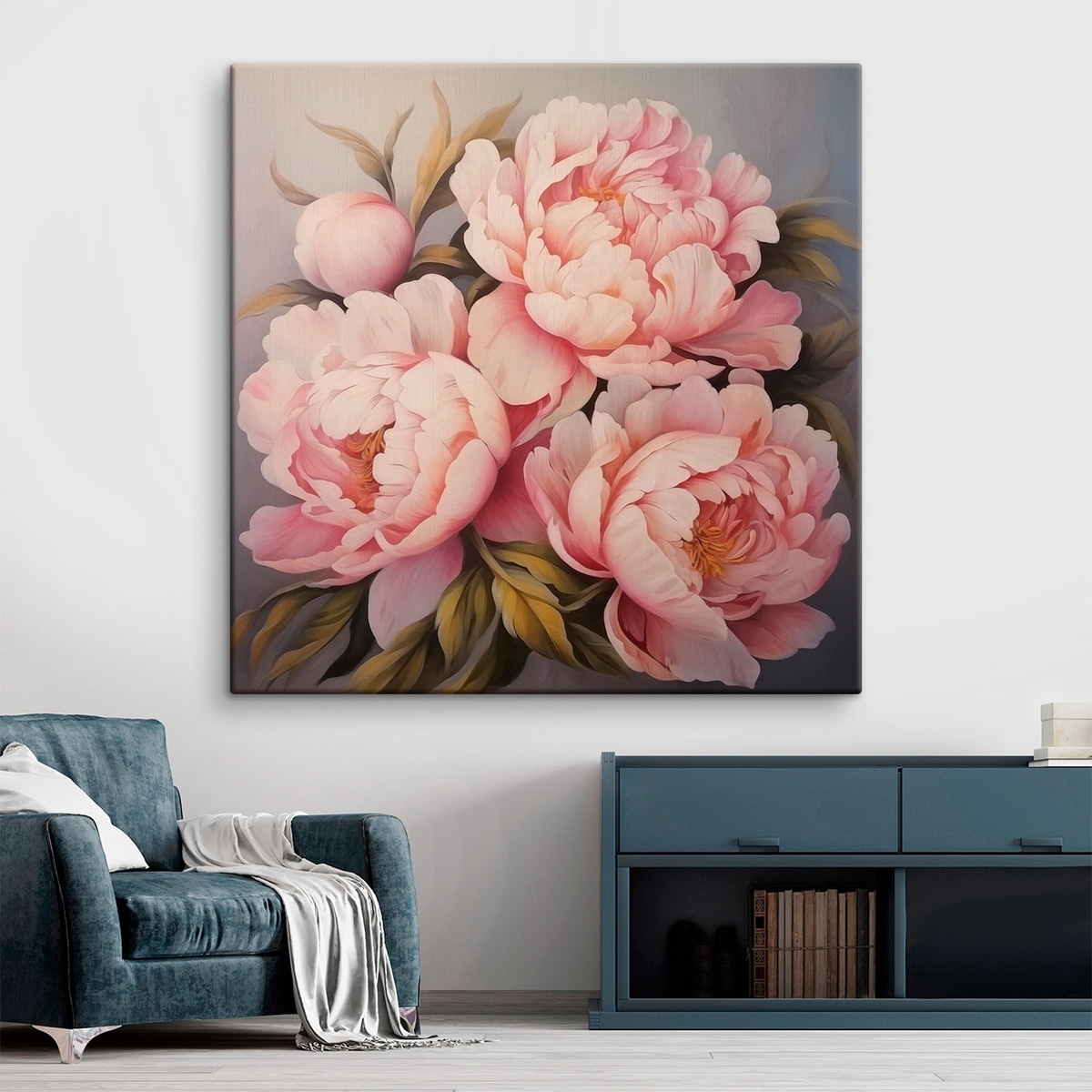 Peónias rosadas — interior 2