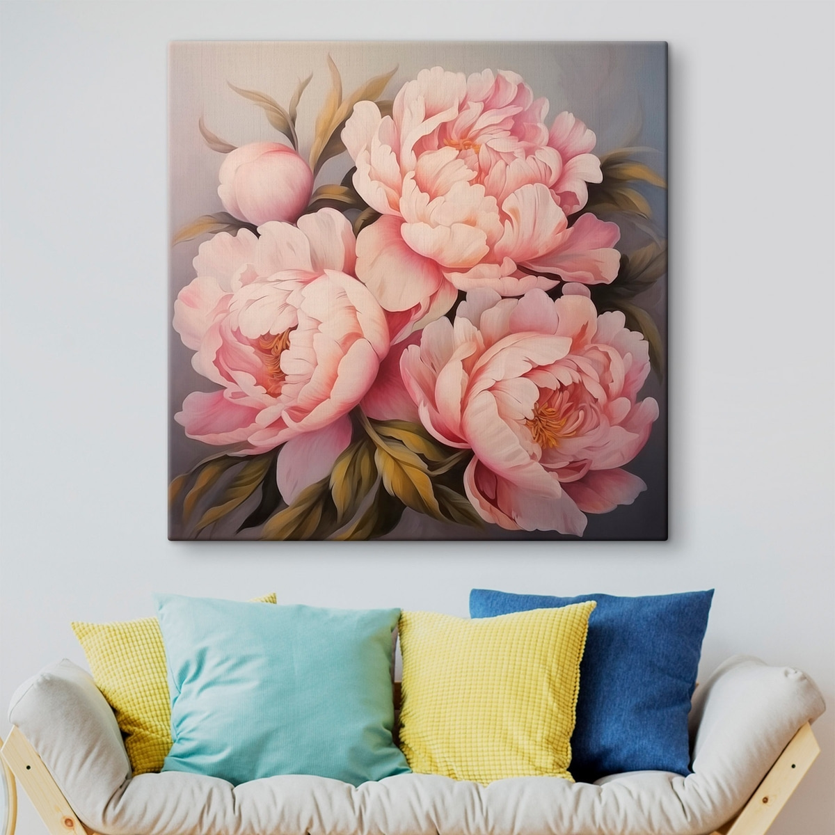 Peónias rosadas — interior 1