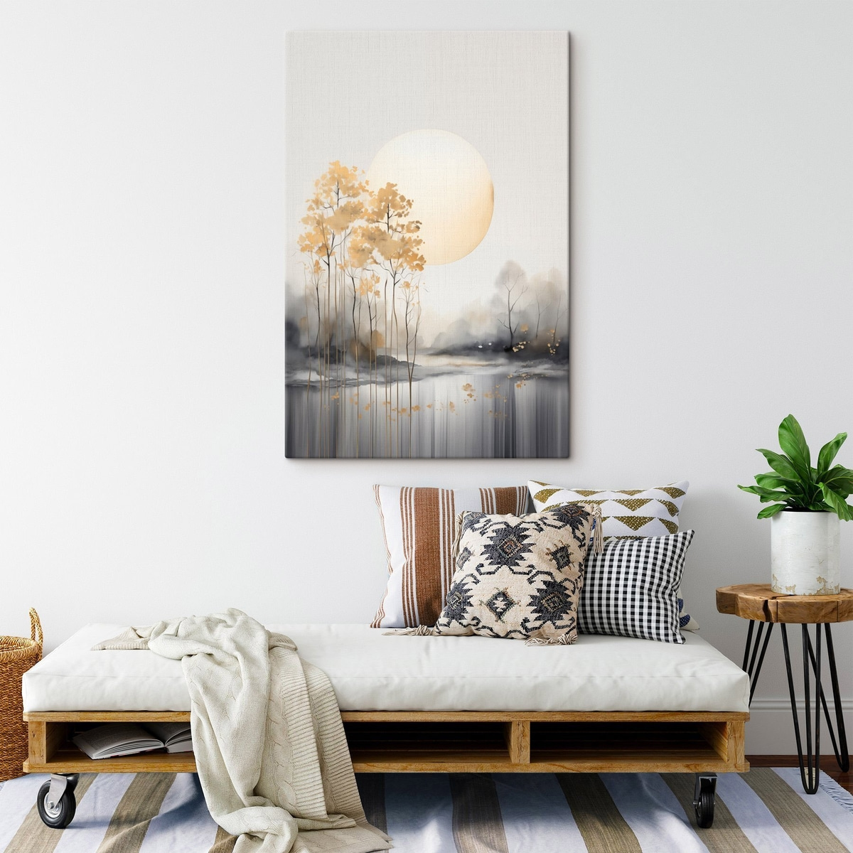 Paisagem abstrata com névoa — interior 1