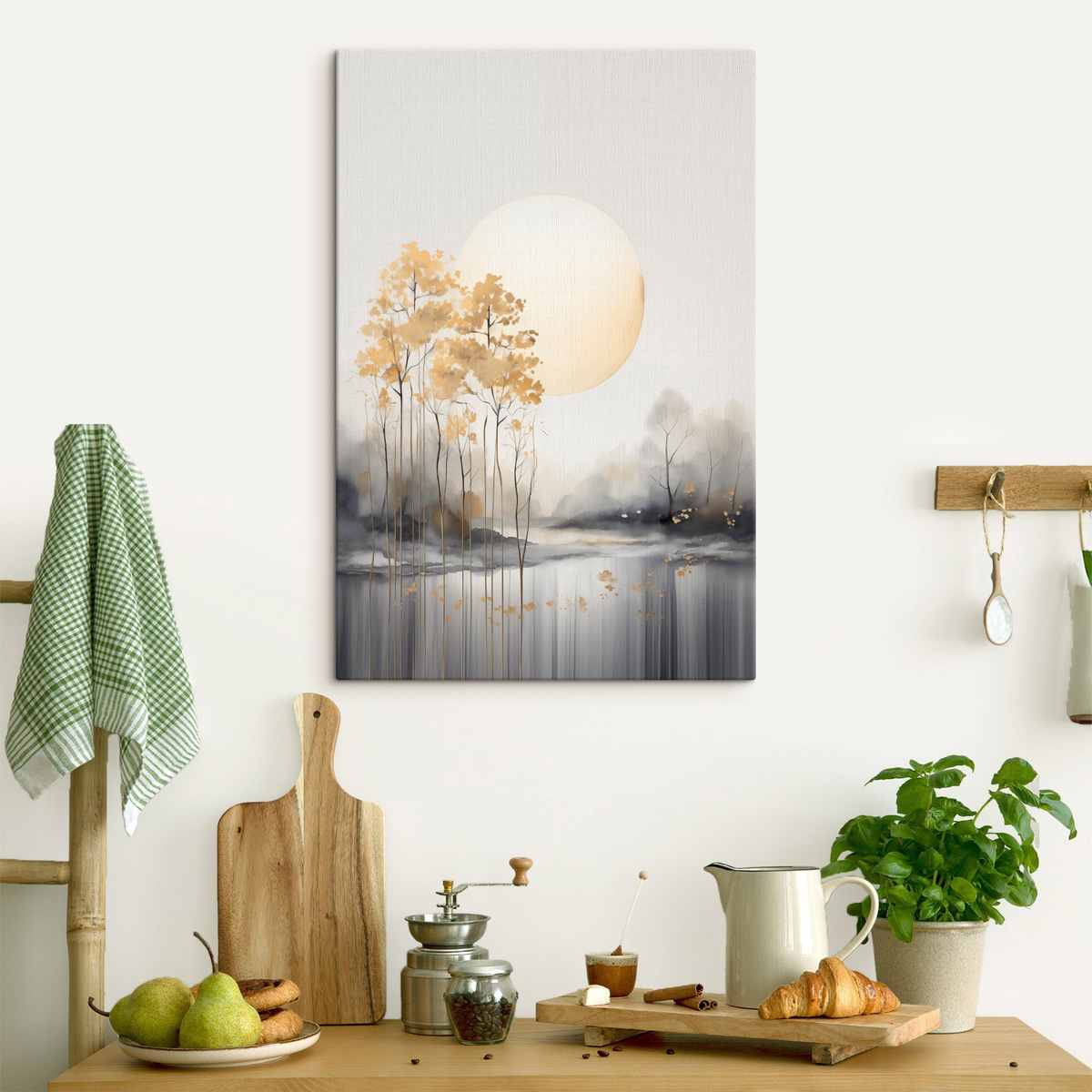 Paisagem abstrata com névoa — interior 2