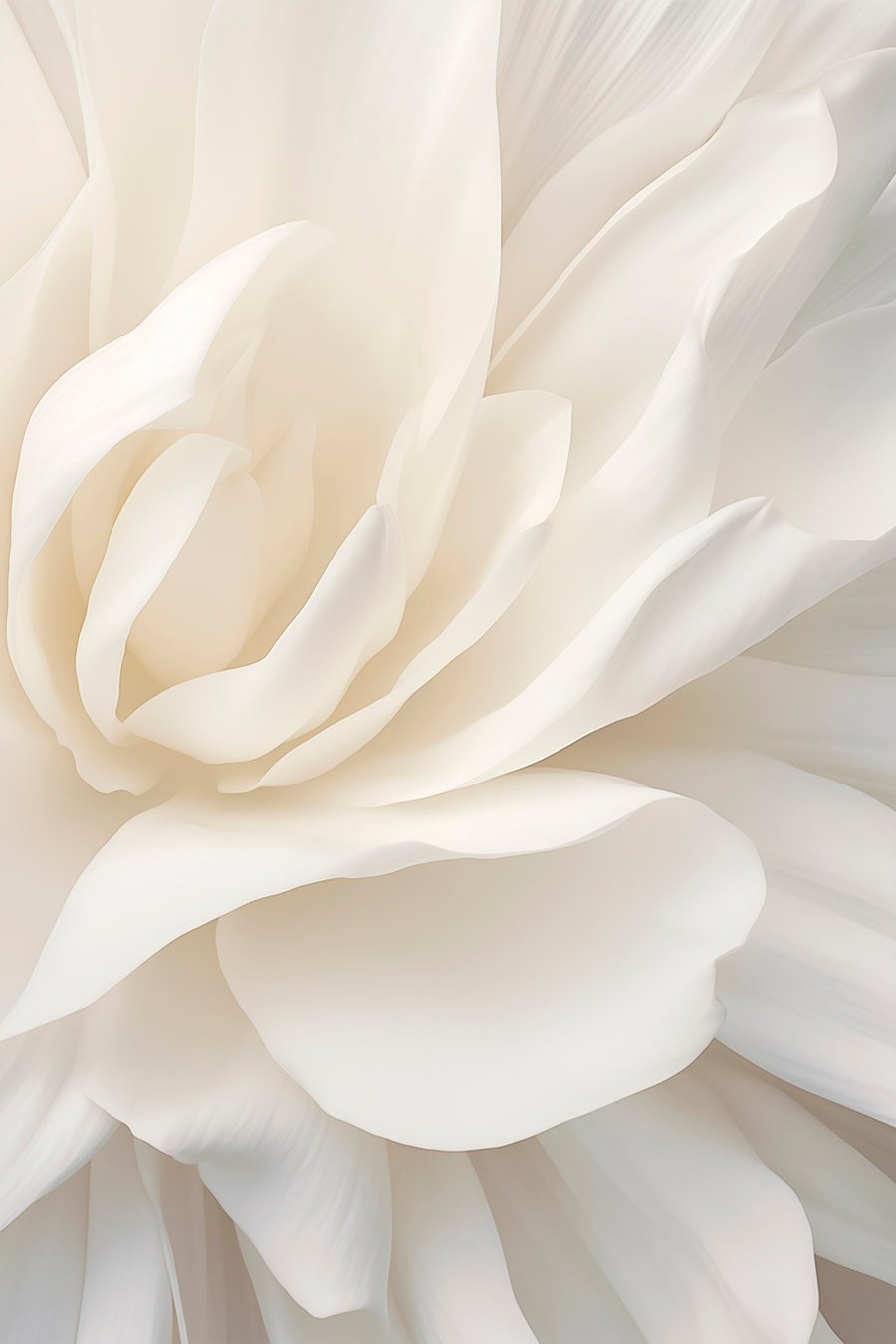 Flor branca abstrata — design completo