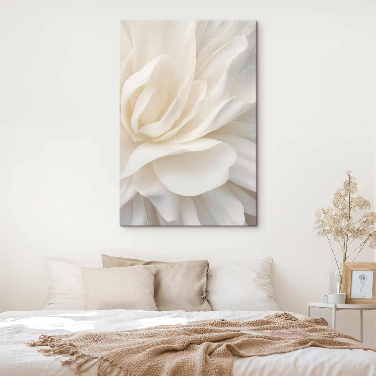 Flor branca abstrata — interior 1