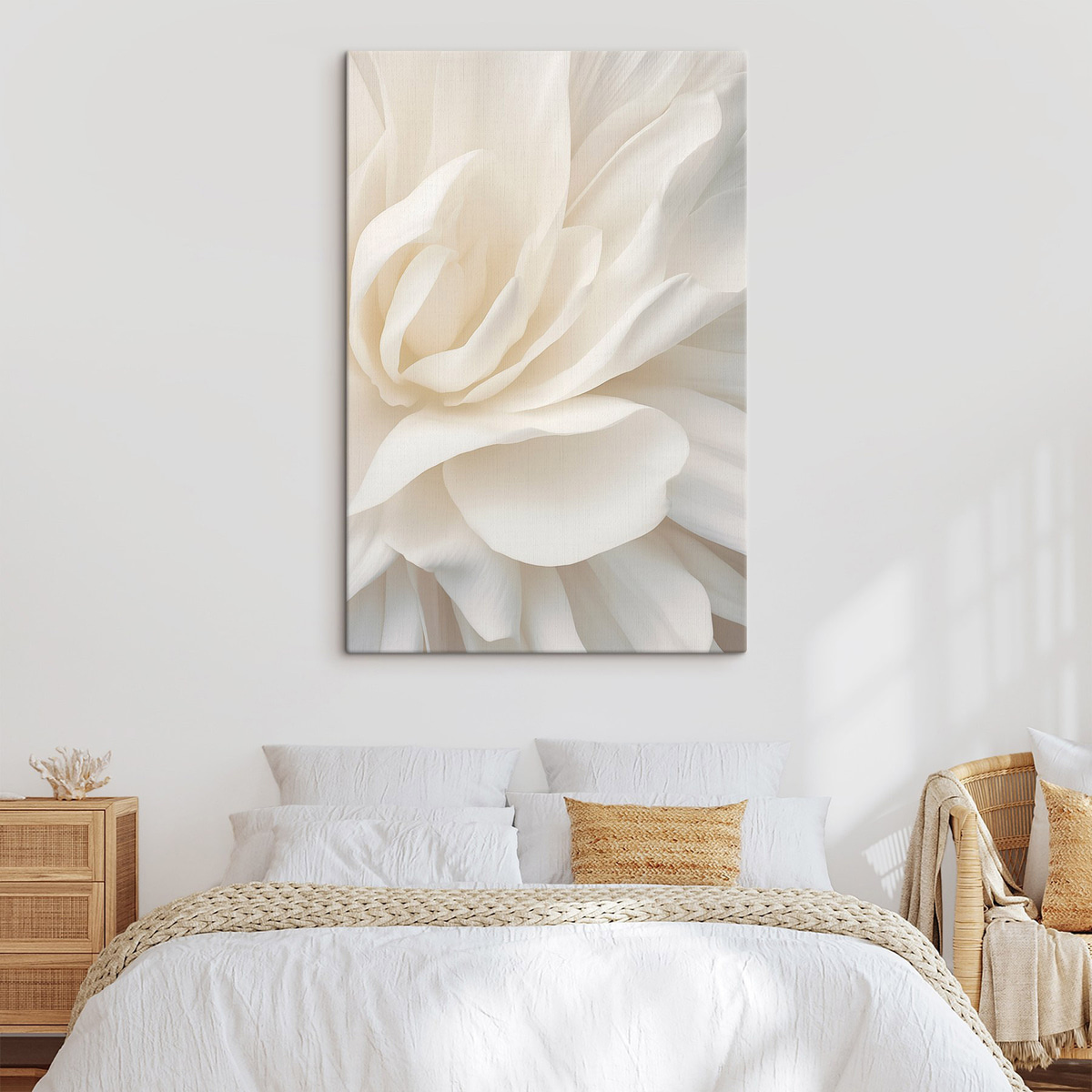 Flor branca abstrata — interior 2