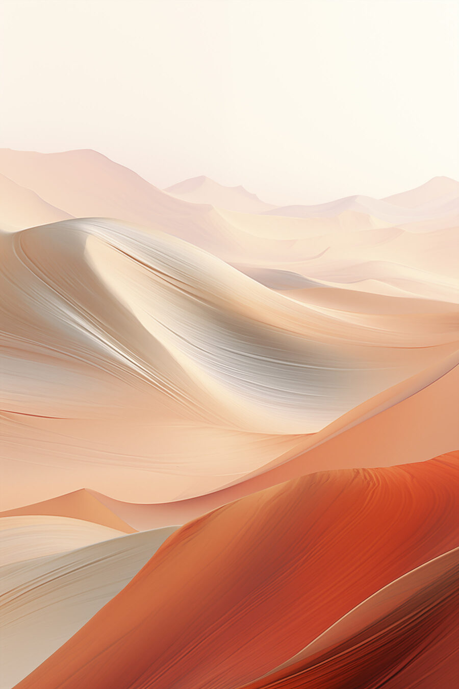 Dunas cor de pêssego — design completo