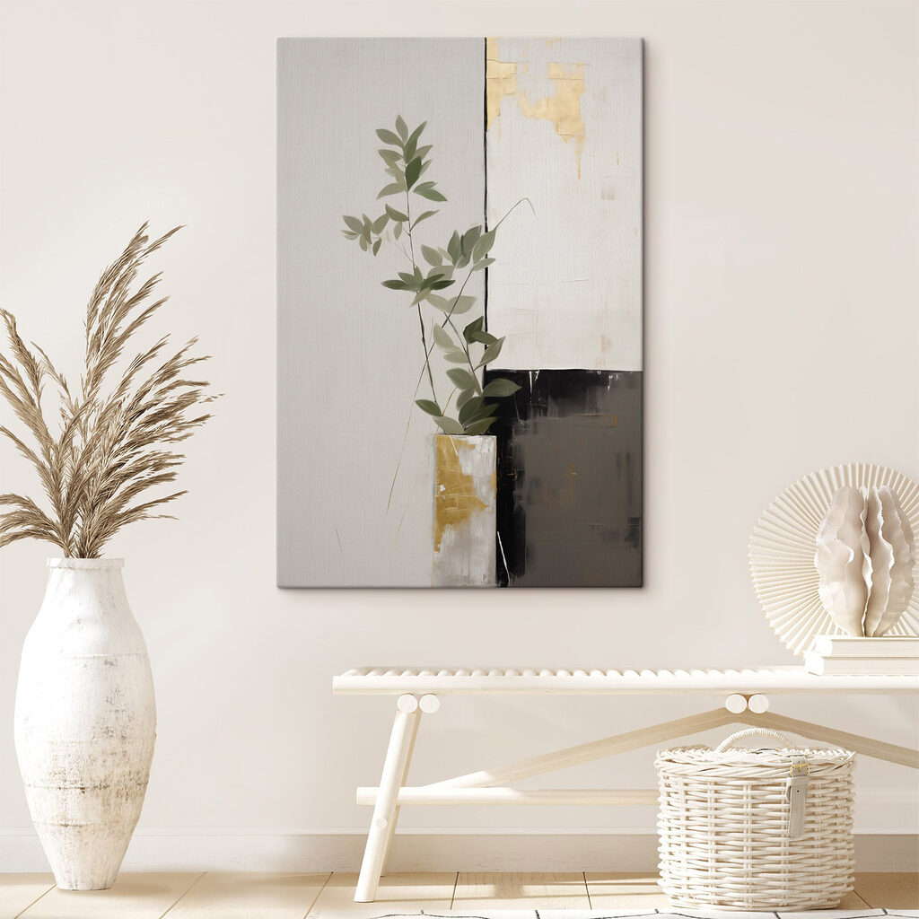 Ramo verde entre blocos — interior 1