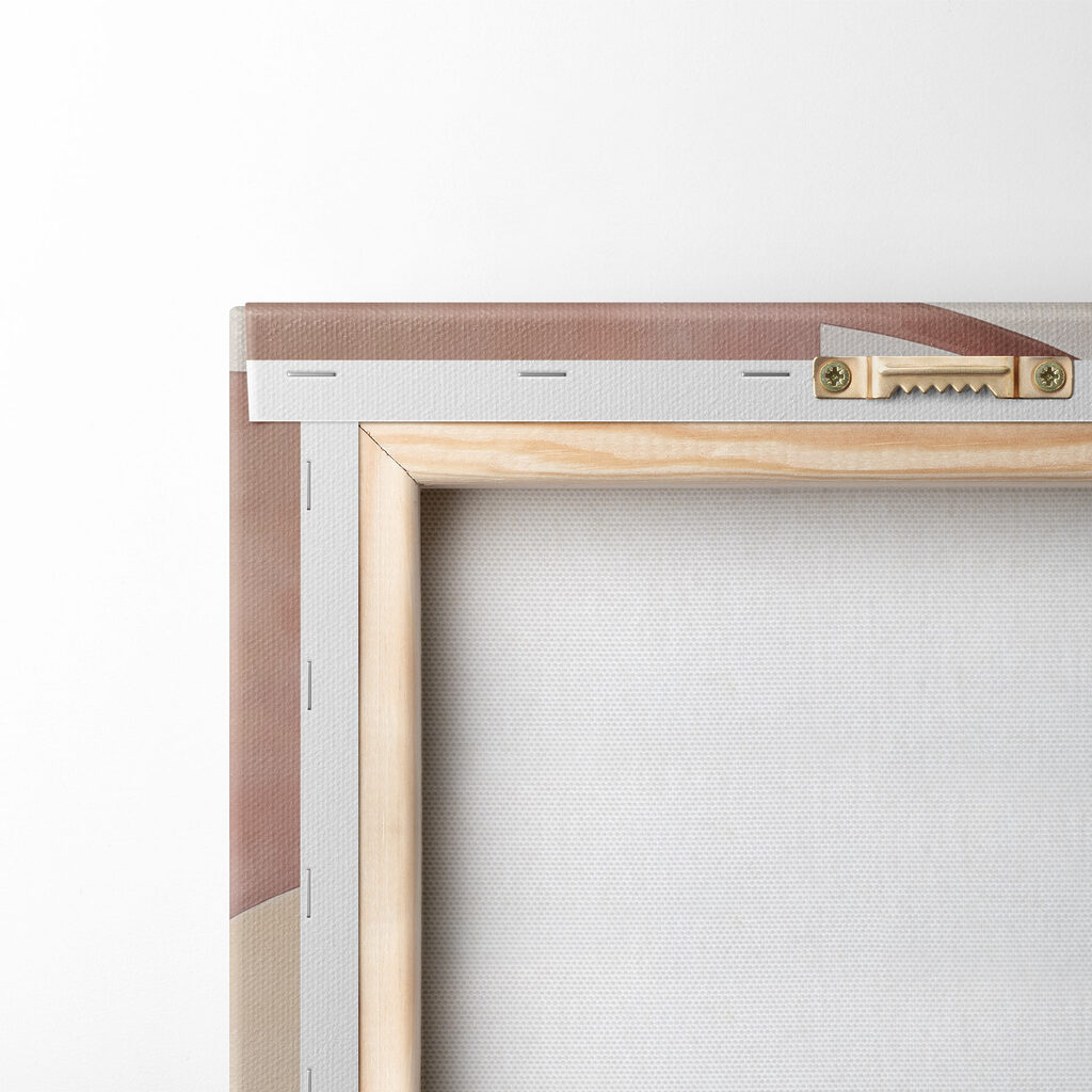 Folhas vermelhas sob arco — verso