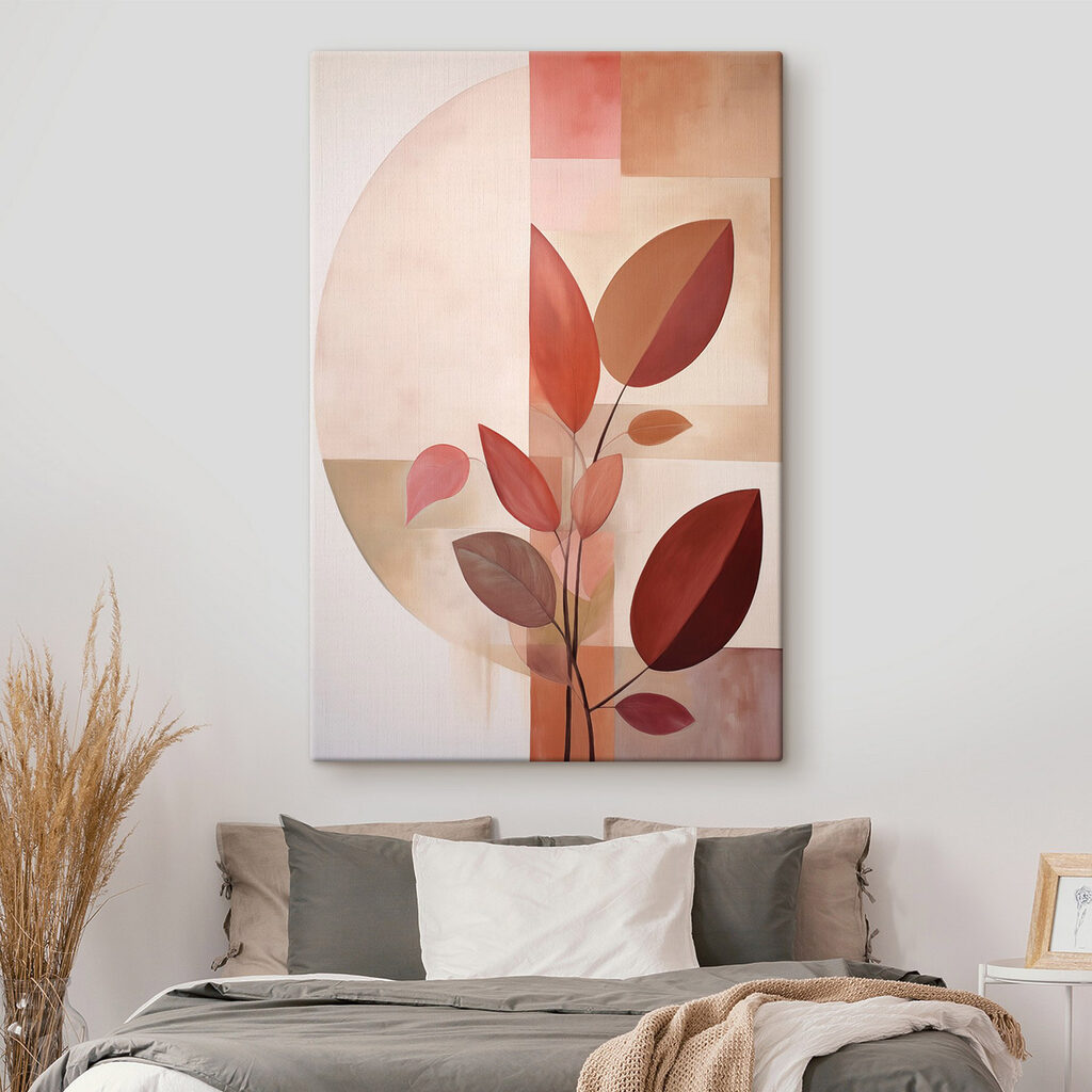 Ramo vermelho em geometria — interior 1