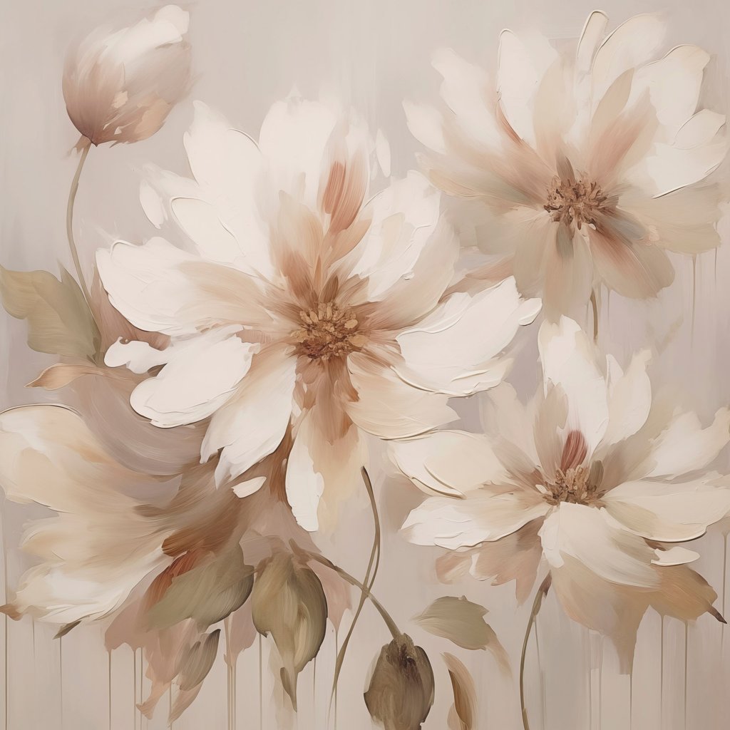Flores abstratas — design completo