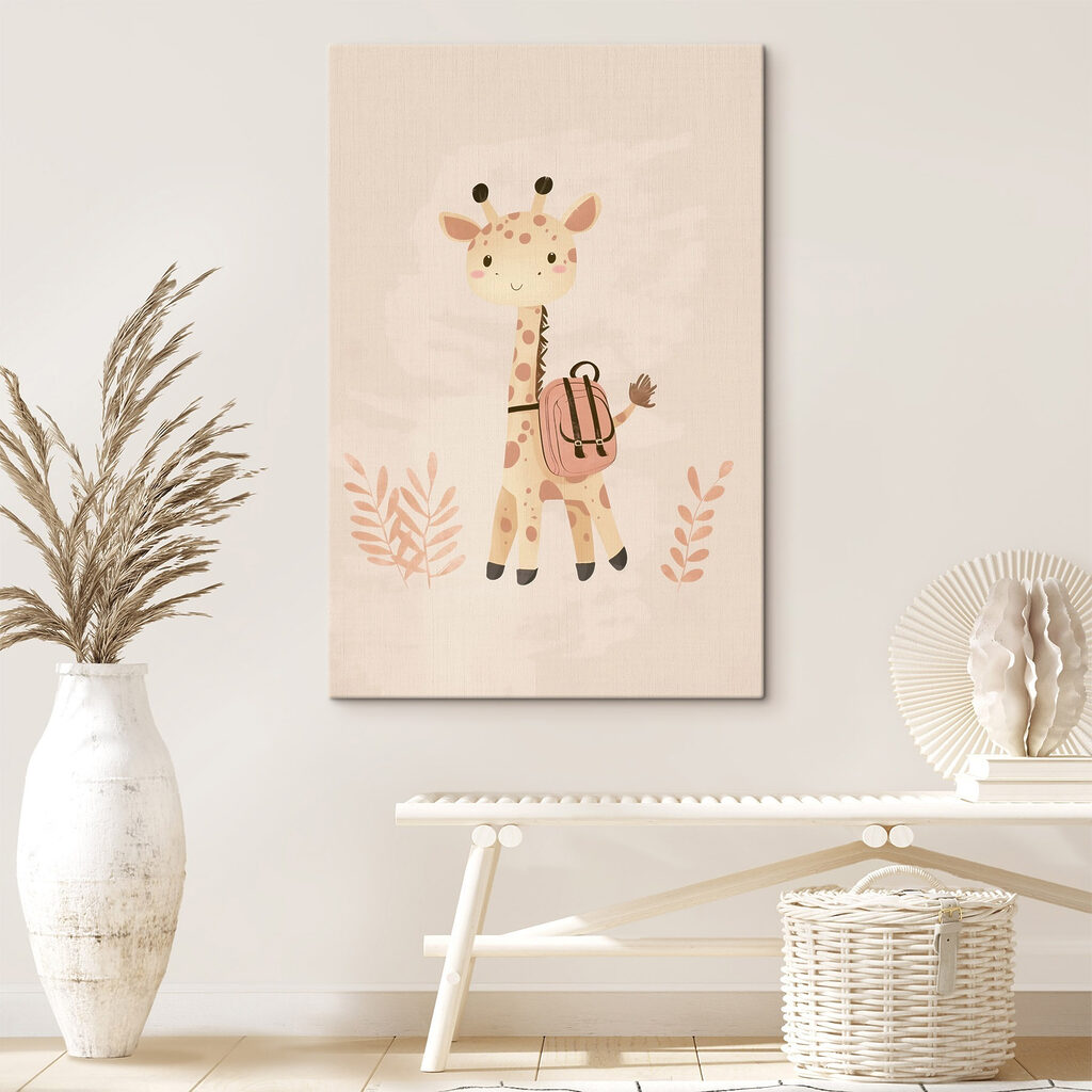 Girafinha com mochila — interior 2