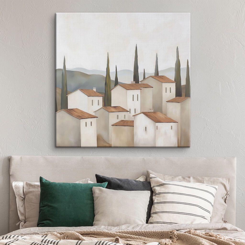 Casas claras entre ciprestes — interior 1