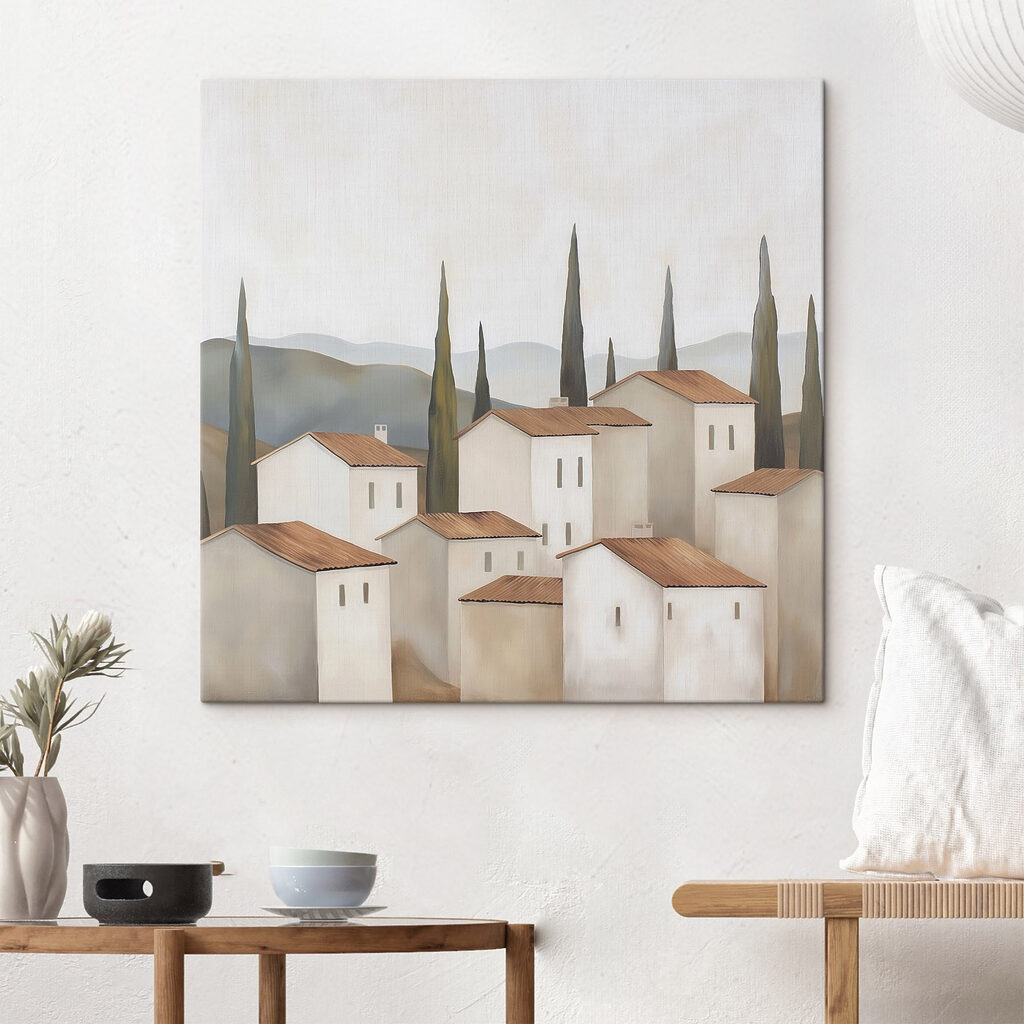 Casas claras entre ciprestes — interior 2
