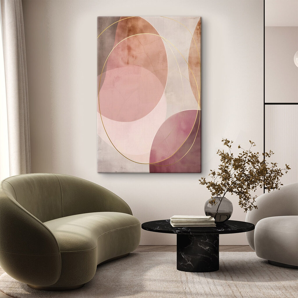 Anéis cor-de-rosa e dourados — interior 2