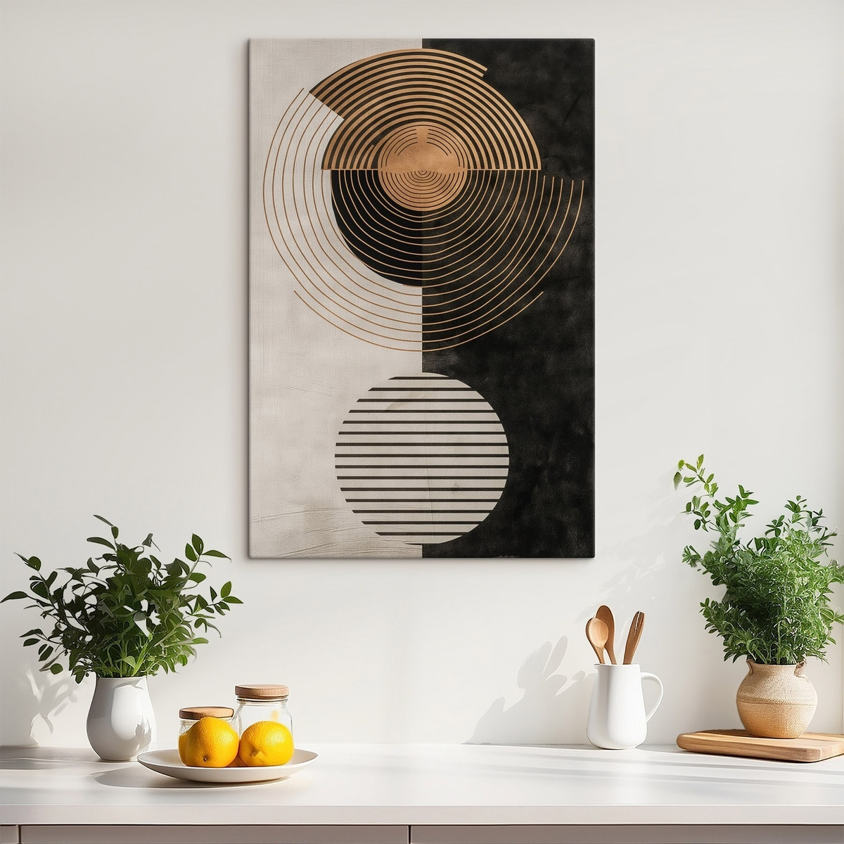 Círculos e folhas — interior 2