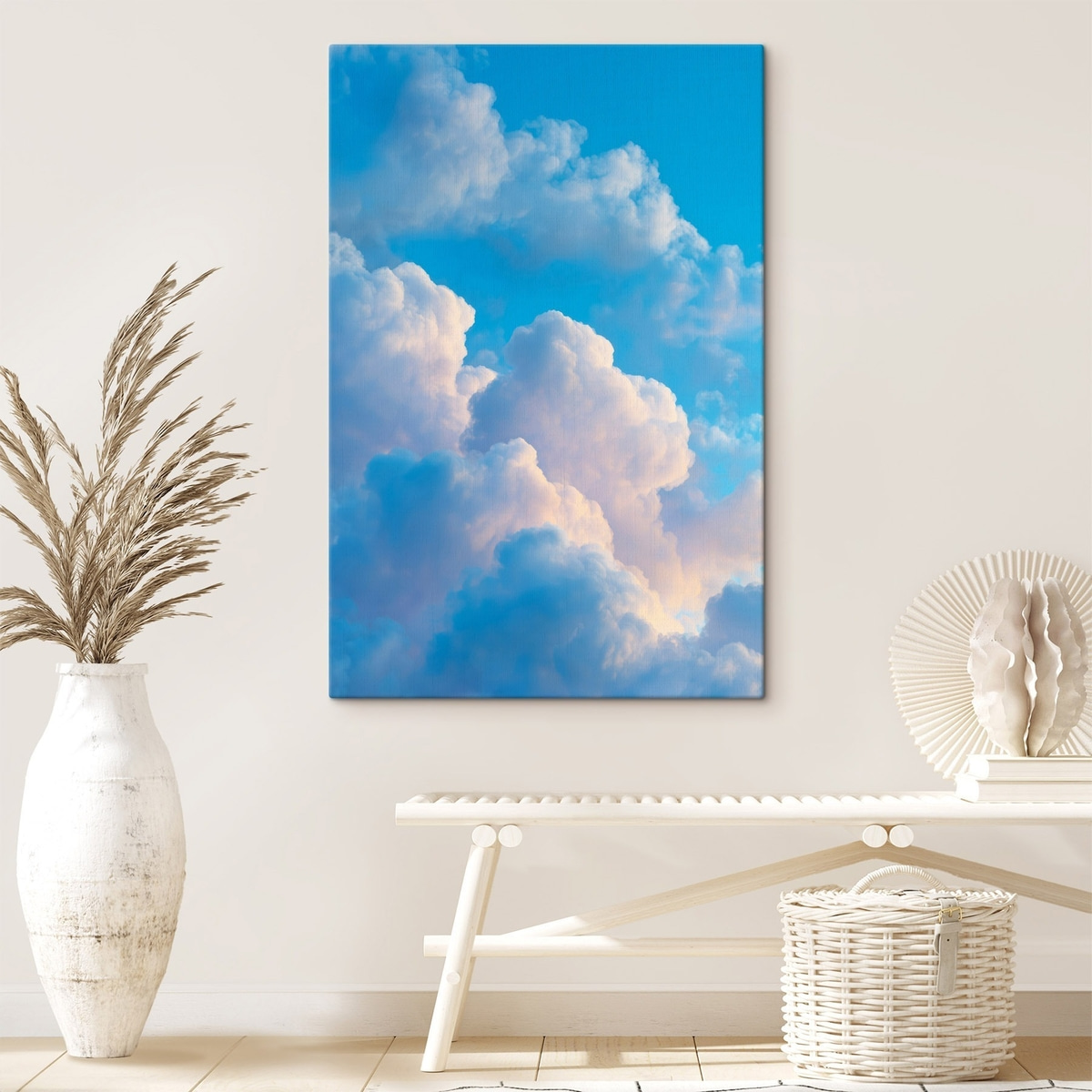 Nuvens azuis e rosa — interior 3