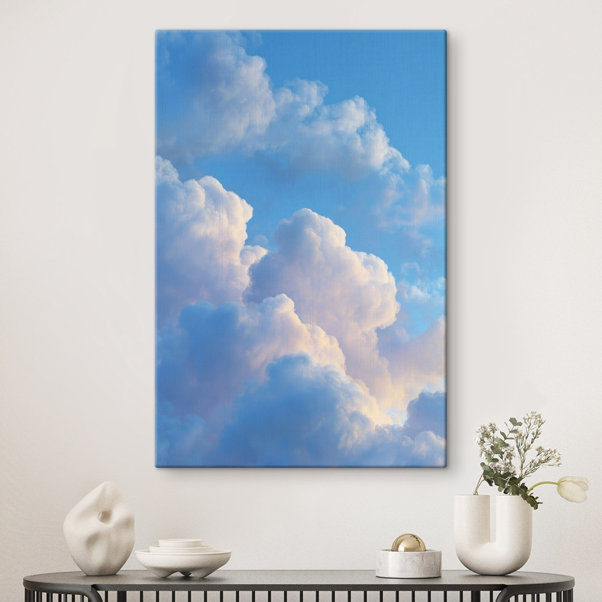 Nuvens azuis e rosa — interior 1