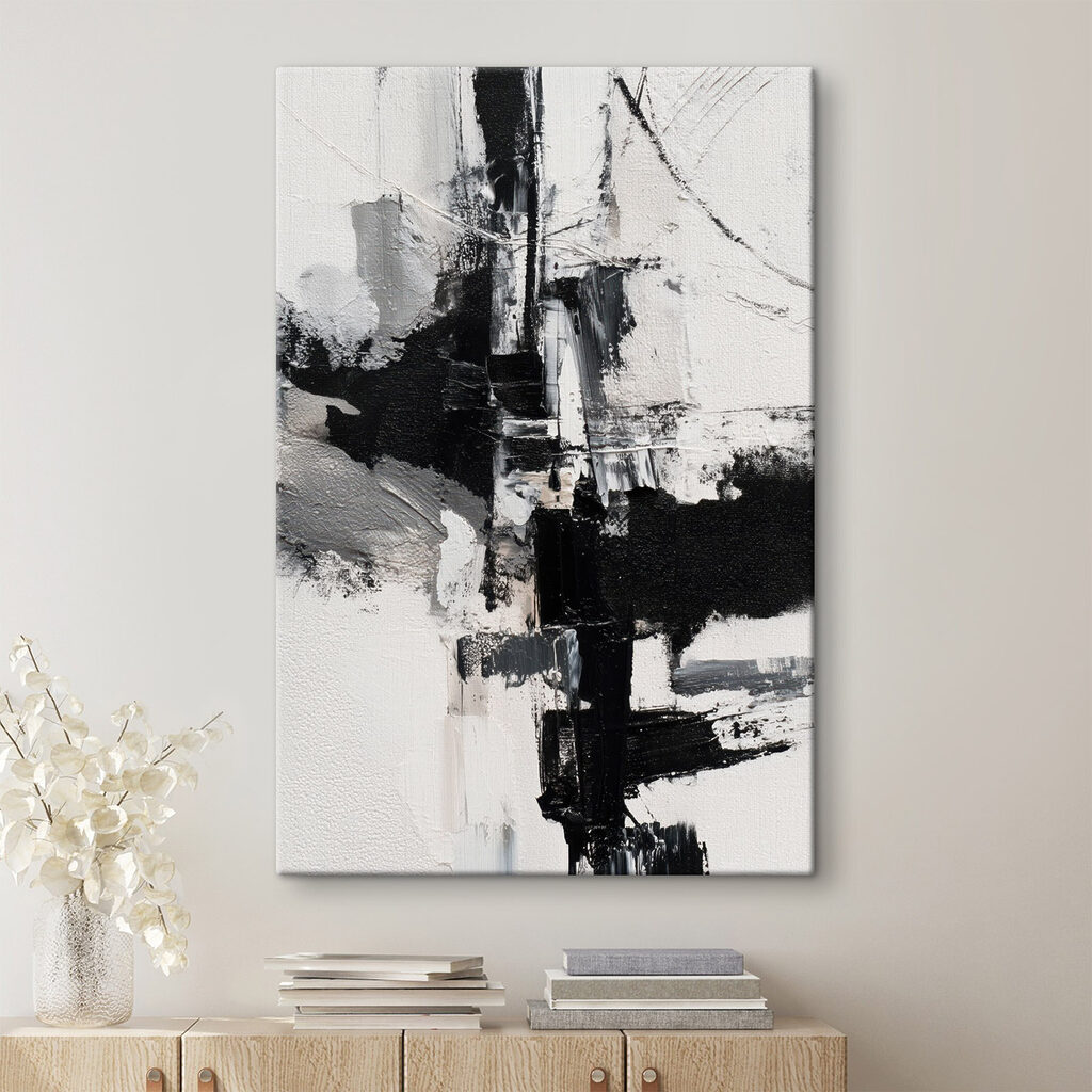 Linhas pretas sobre branco — interior 2
