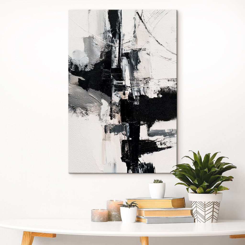 Linhas pretas sobre branco — interior 3