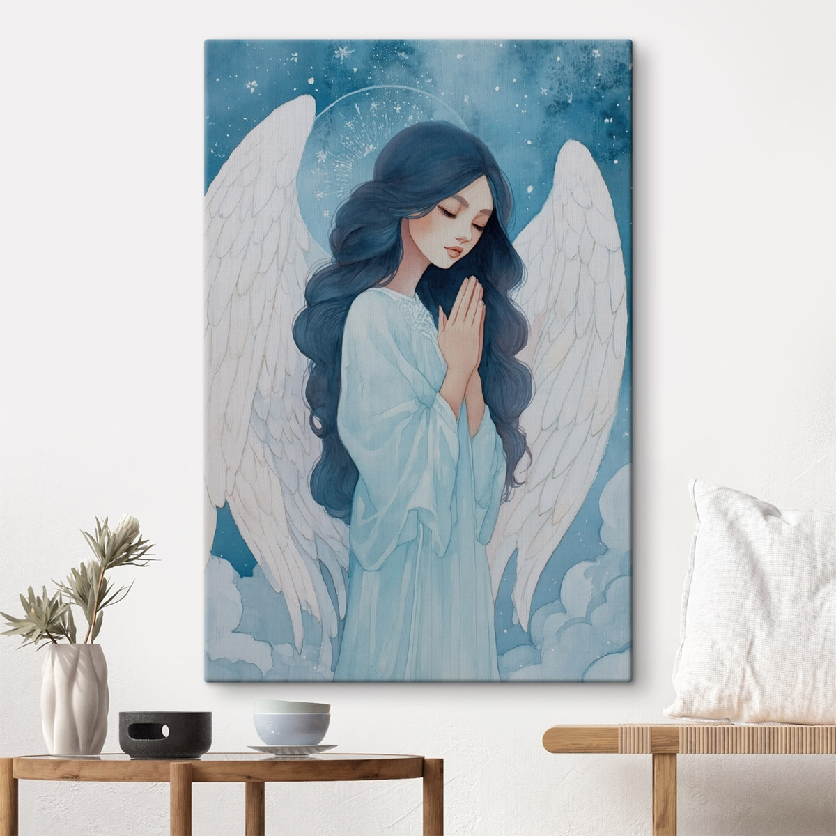 Anjo entre nuvens — interior 1