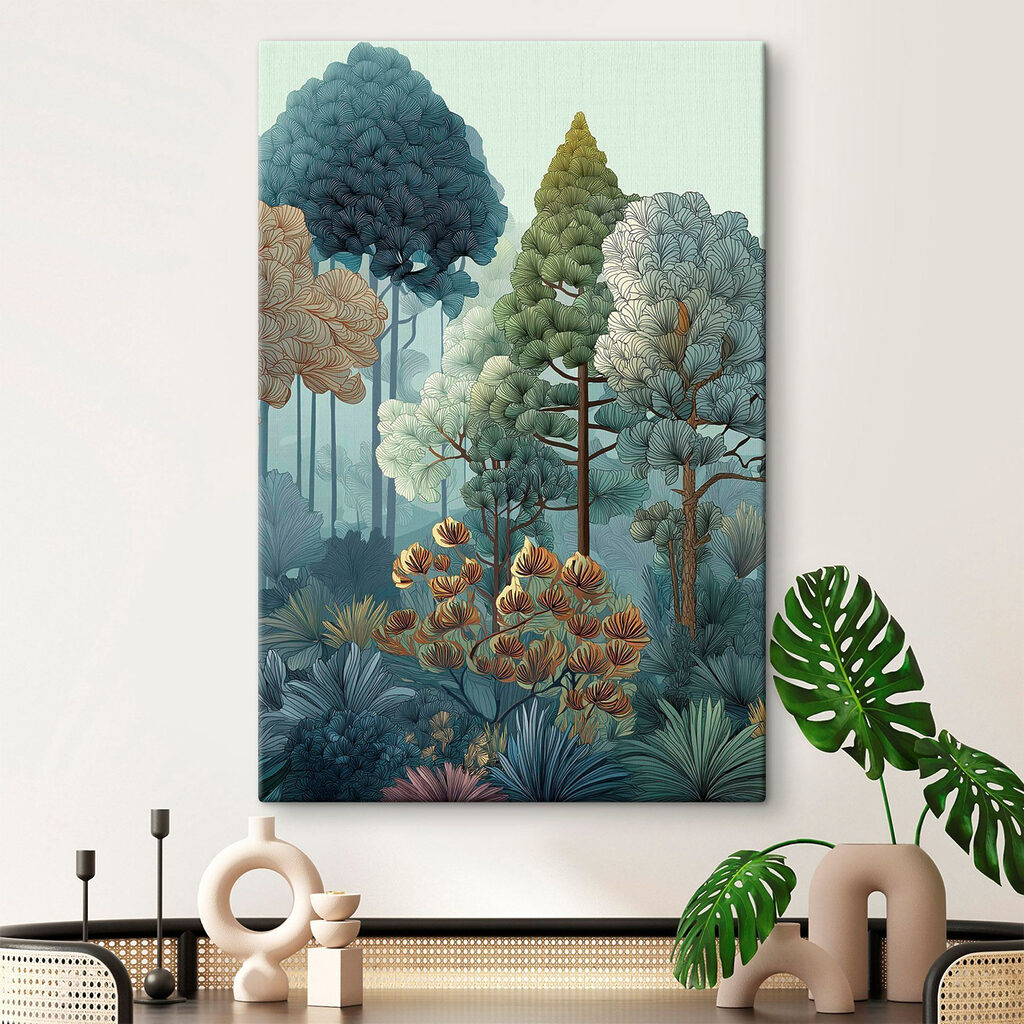 Bosque em verdes frios — interior 2